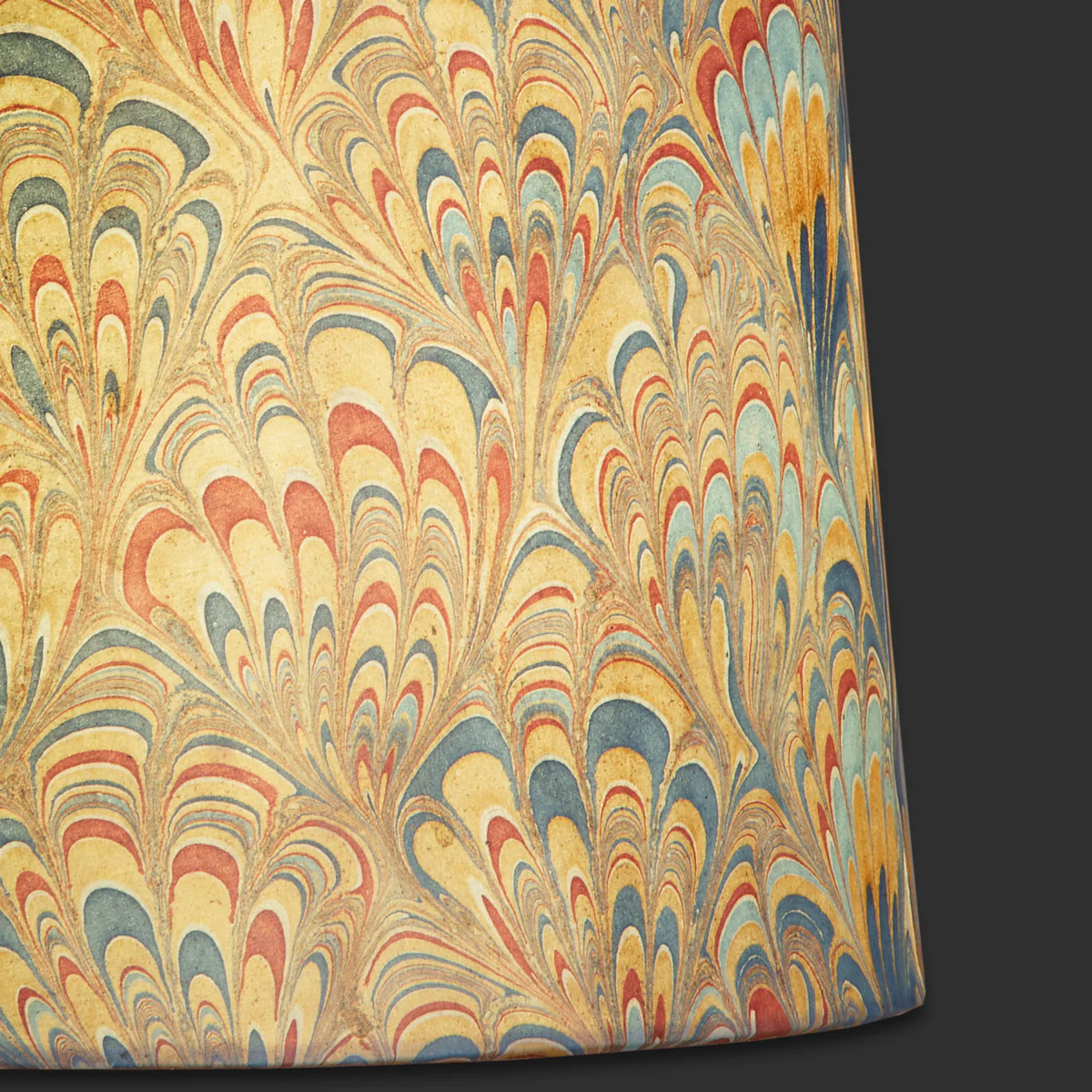 10 inch empire hand made marbled paper shade for cordless lamps in gold piave - Image 2