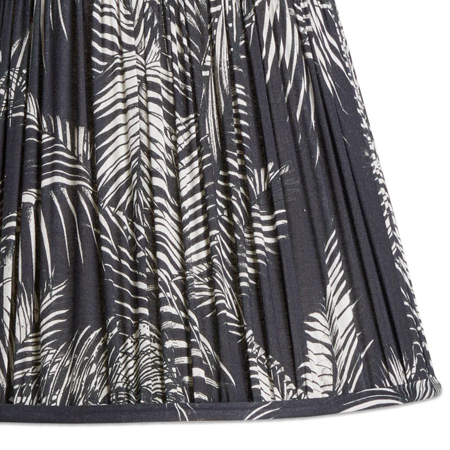 10 inch empire shade in black and white palm by matthew williamson