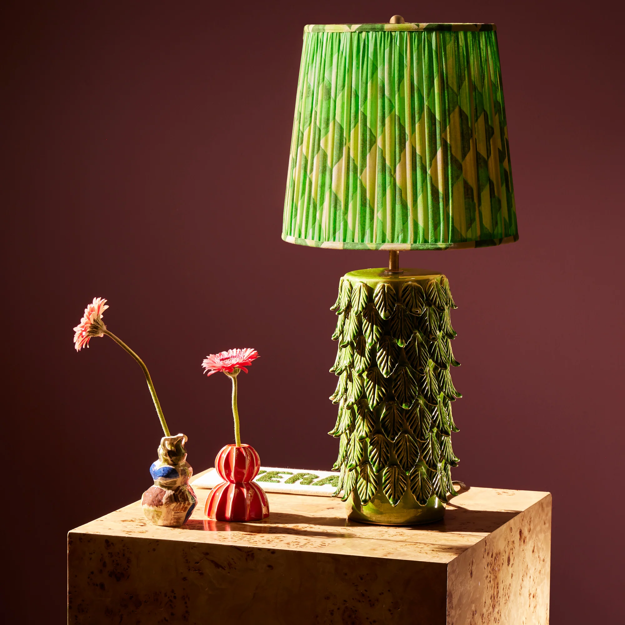 10 inch empire shade in green harlequin by Matthew Williamson - Image 5