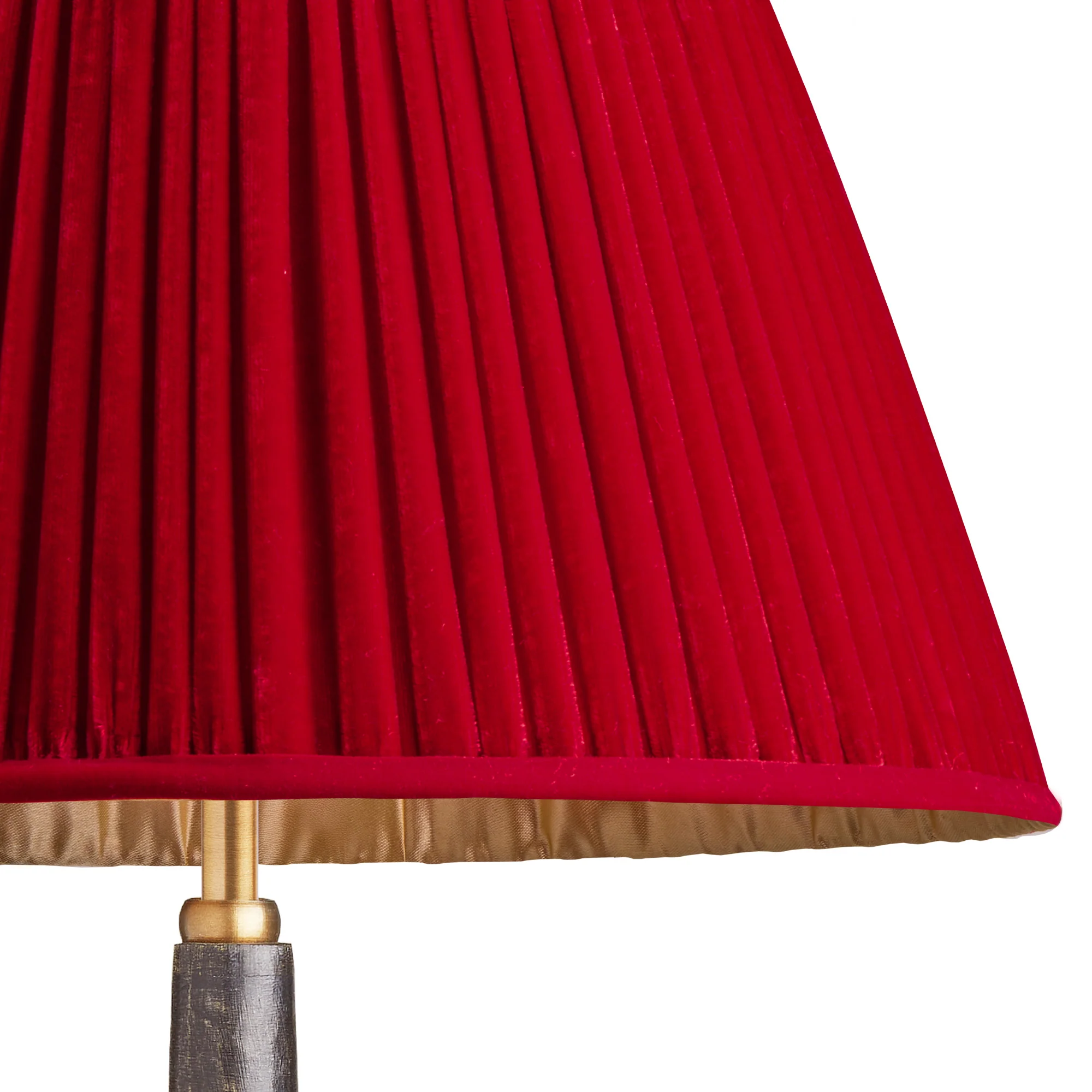 10 inch empire Shade in scarlet silk velvet - Image 2