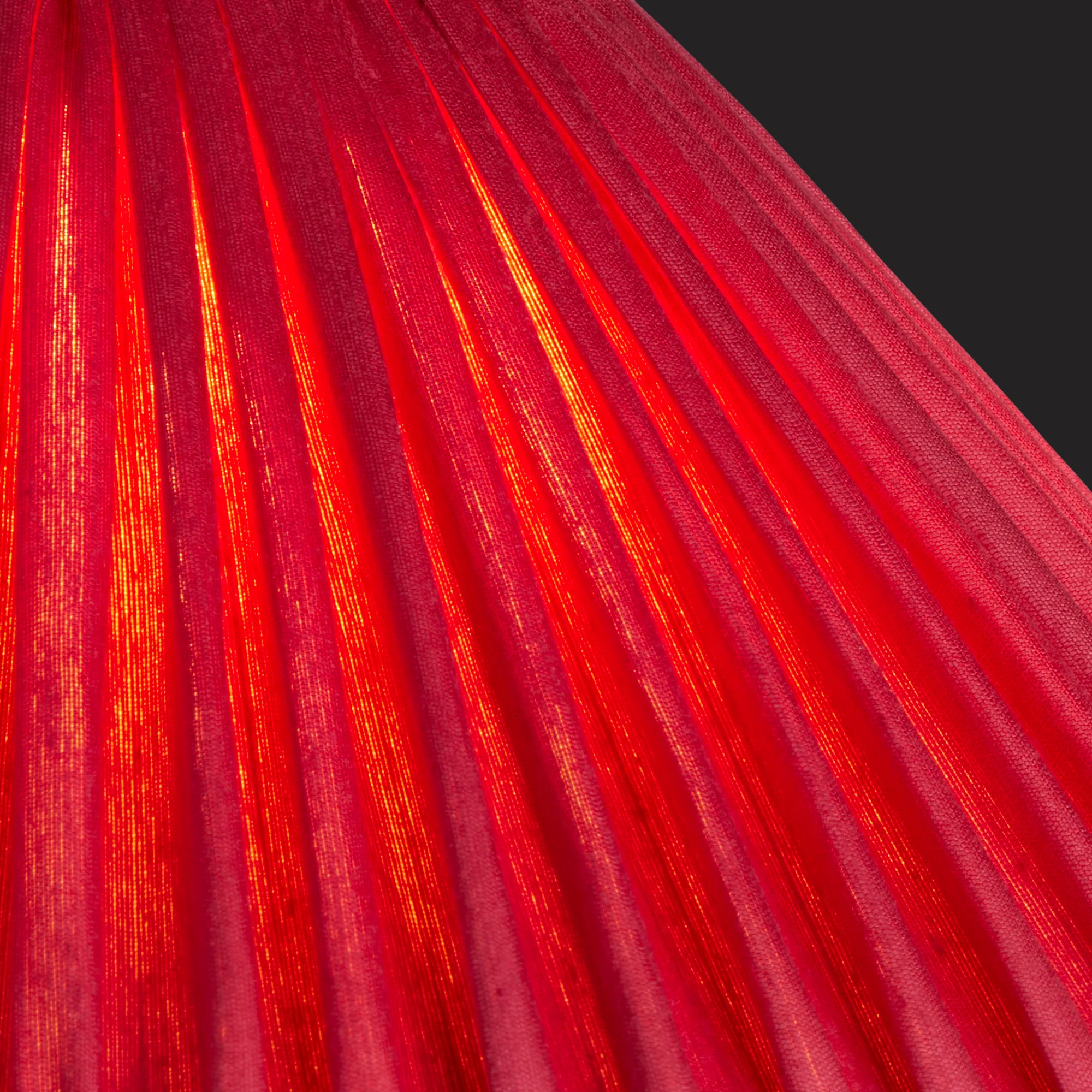 10 inch extreme empire shade for cordless lamps in Ruby silk - Image 3