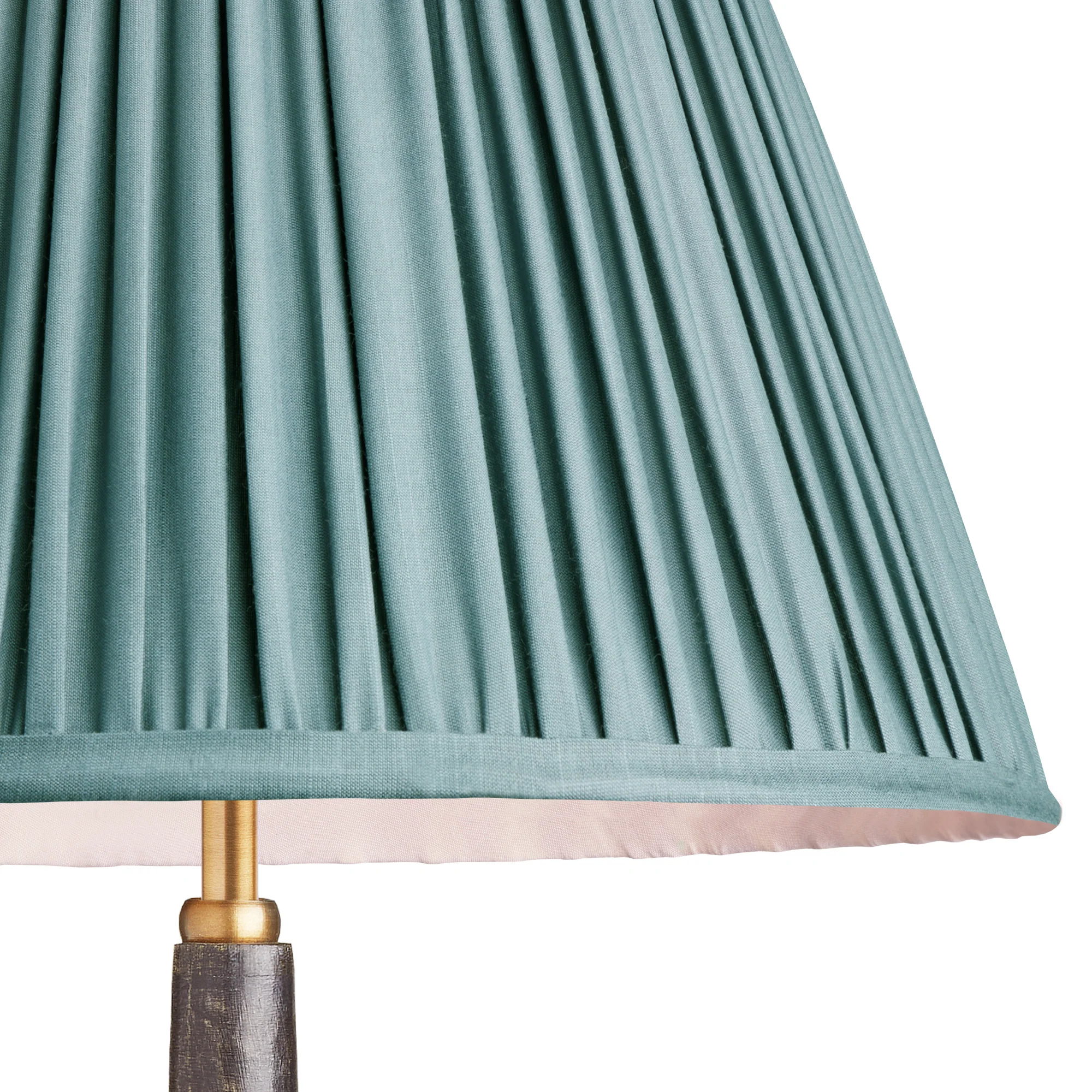 12 inch empire shade in blue silk - Image 2