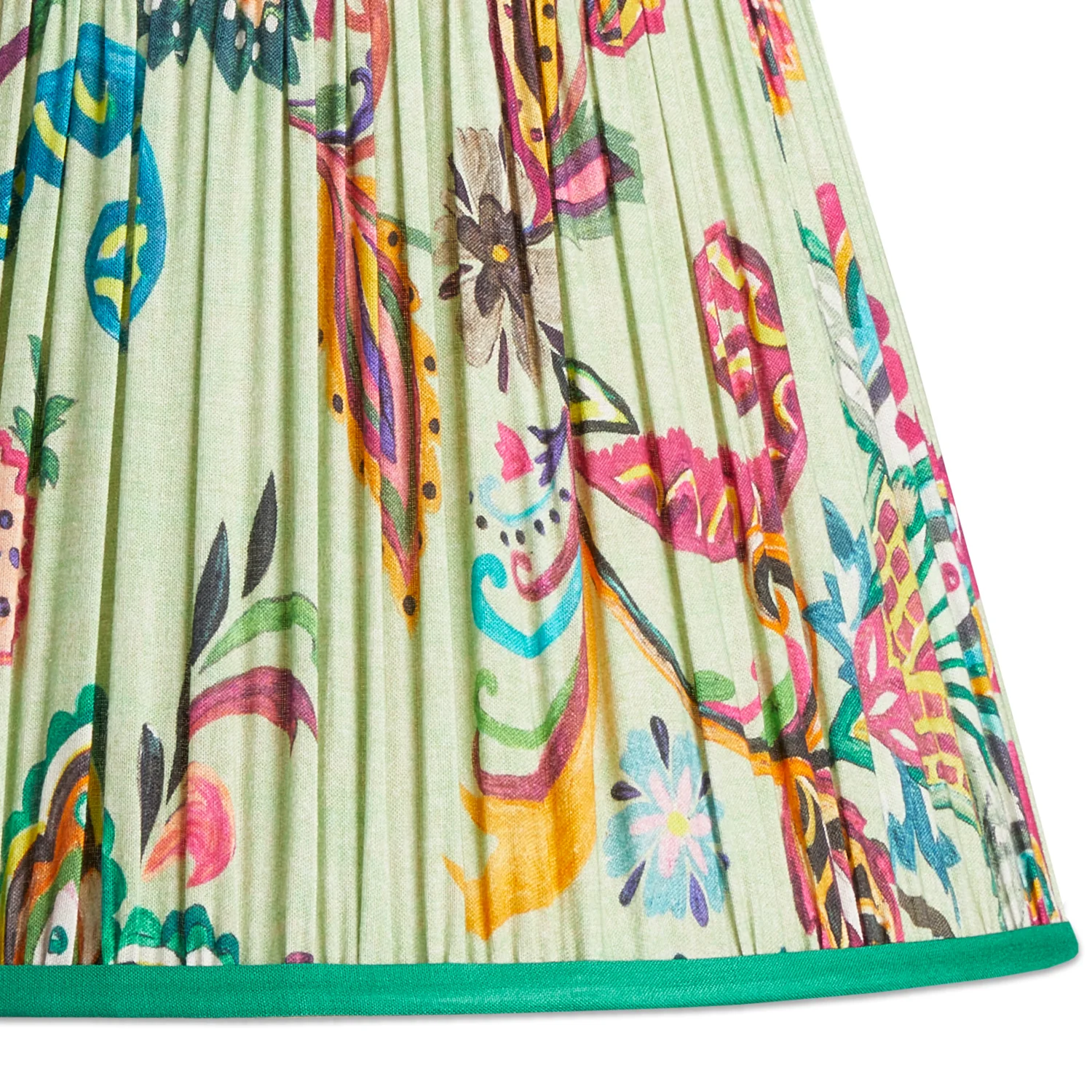 12 inch empire shade in green paisley by matthew williamson