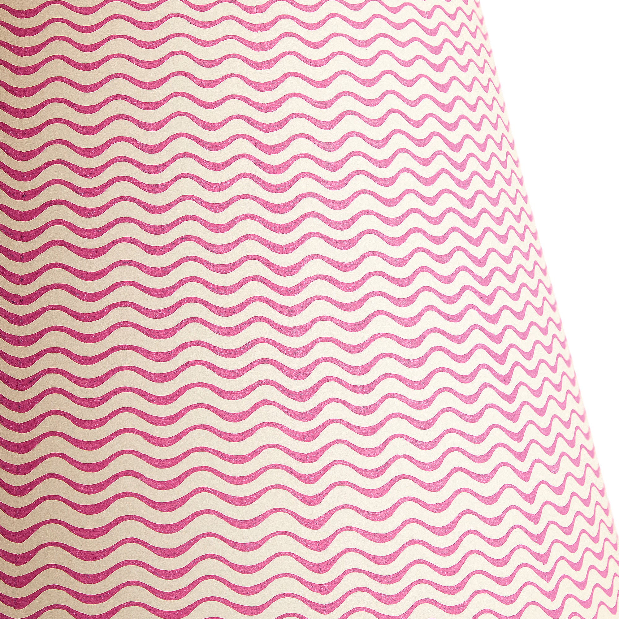 12 inch empire shade in hot pink ripples hand painted card