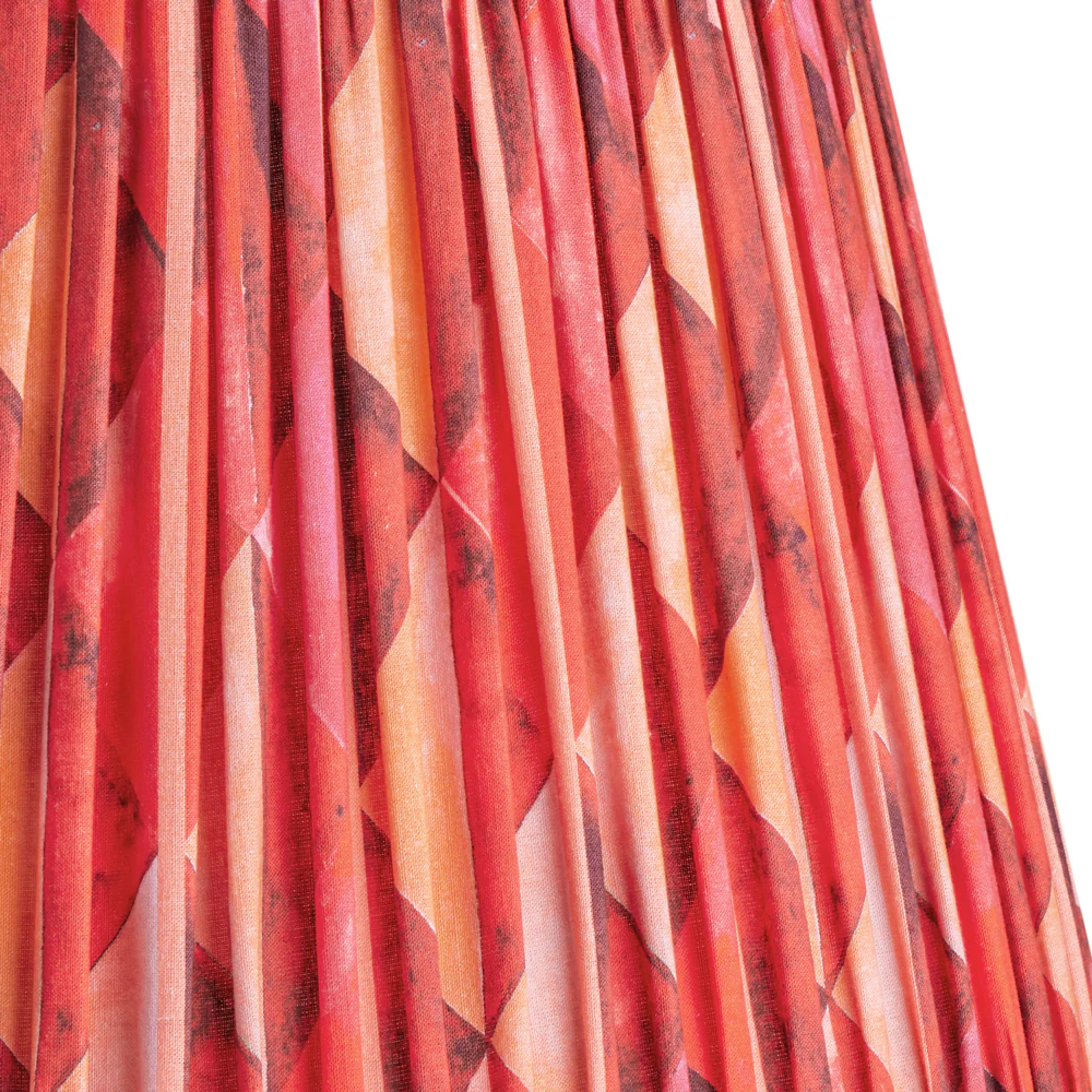 12 inch empire shade in red harlequin by Matthew Williamson