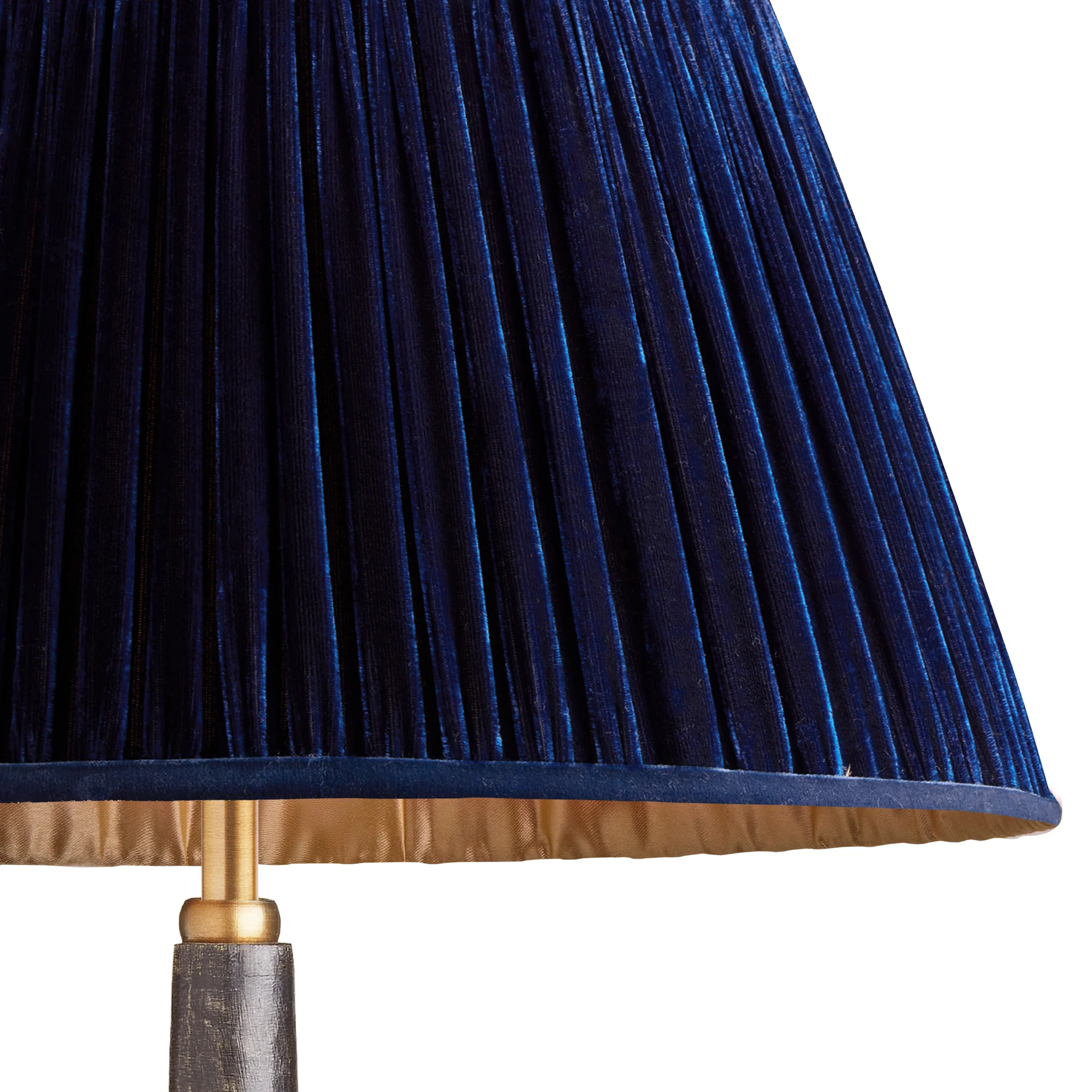 12 inch empire Shade in royal blue silk velvet - Image 2