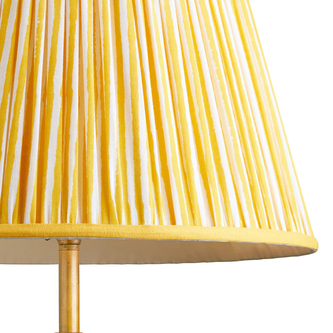 12 inch straight empire reversible gimbal shade in calendula chalk stripes - Image 2