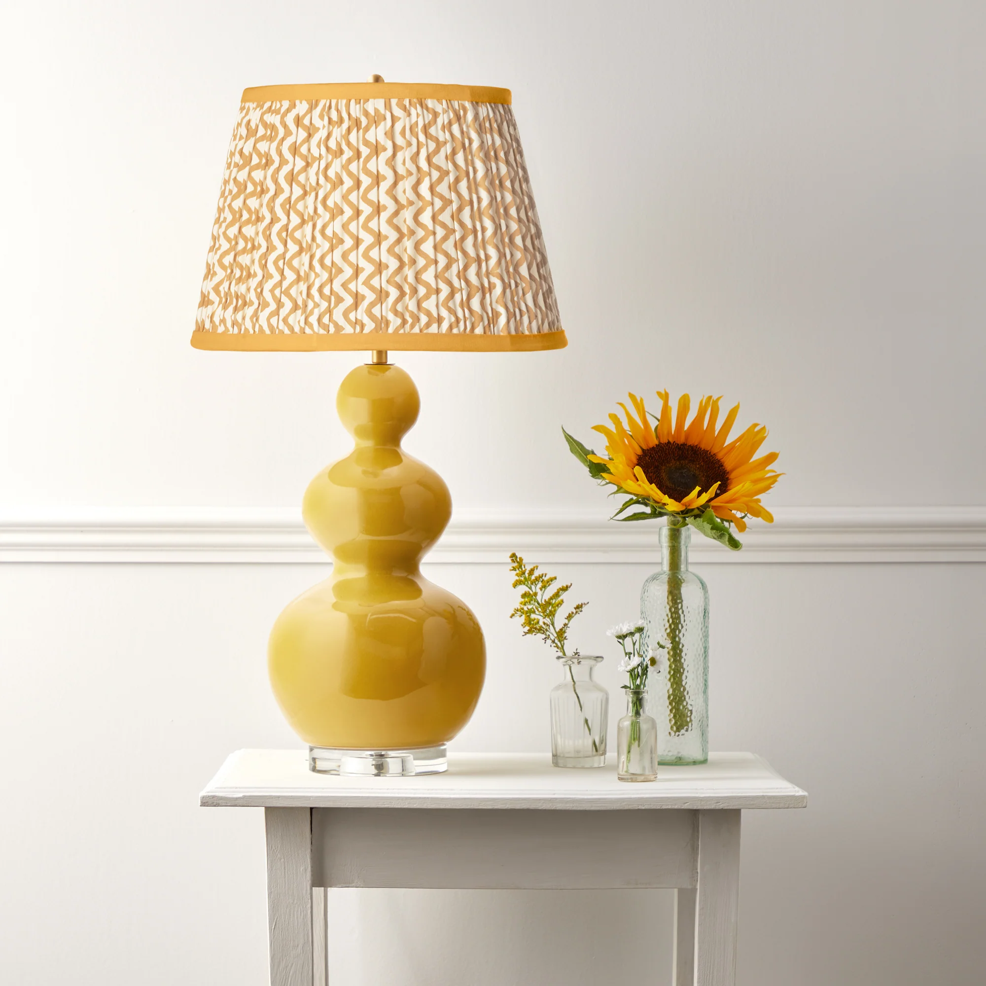 12 inch straight empire shade in caramel chevrons - Image 4