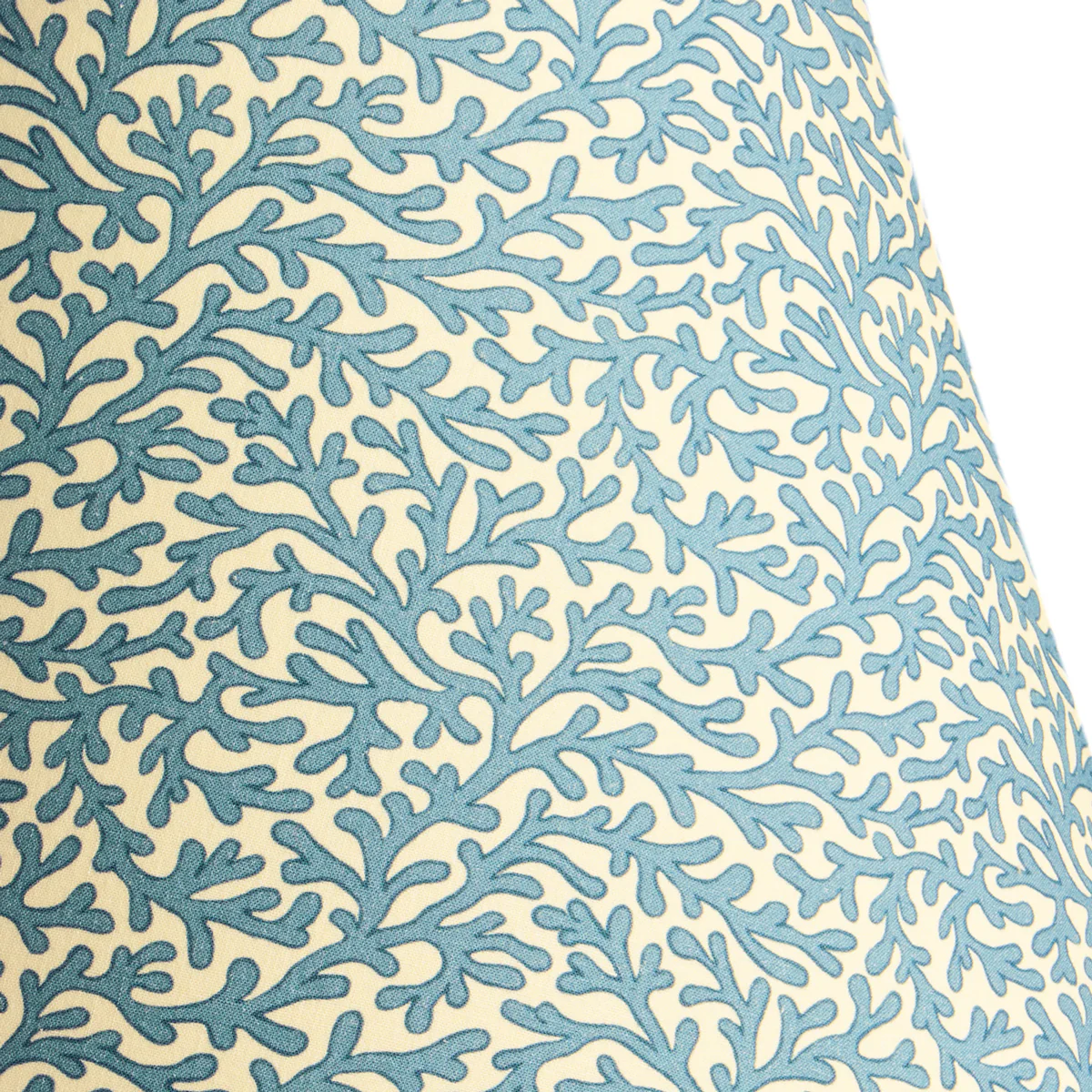 12 inch straight empire shade in denim Tuffley cotton by GP & J Baker