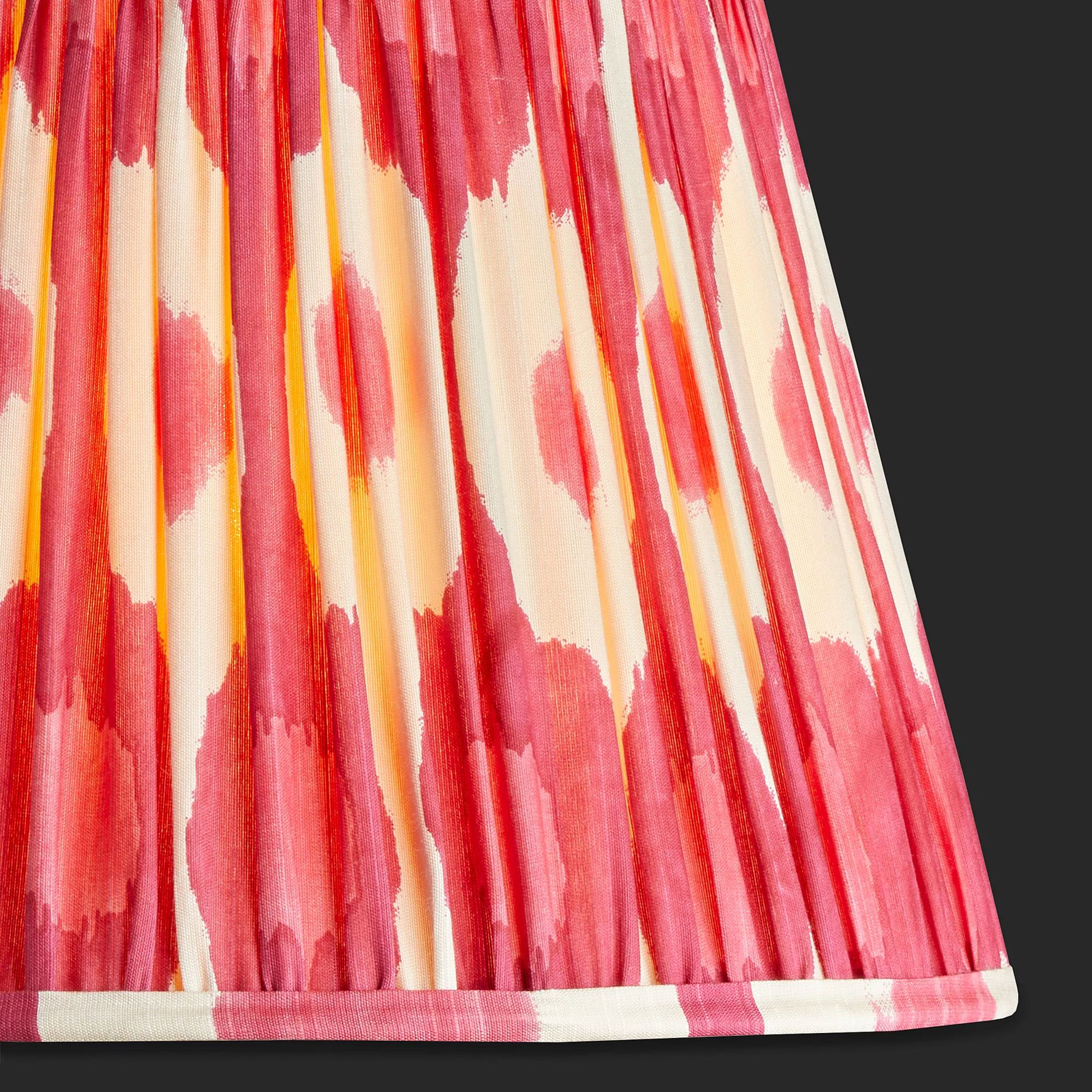 12 inch straight empire shade in egg & spoon ikat berries silk - Image 2