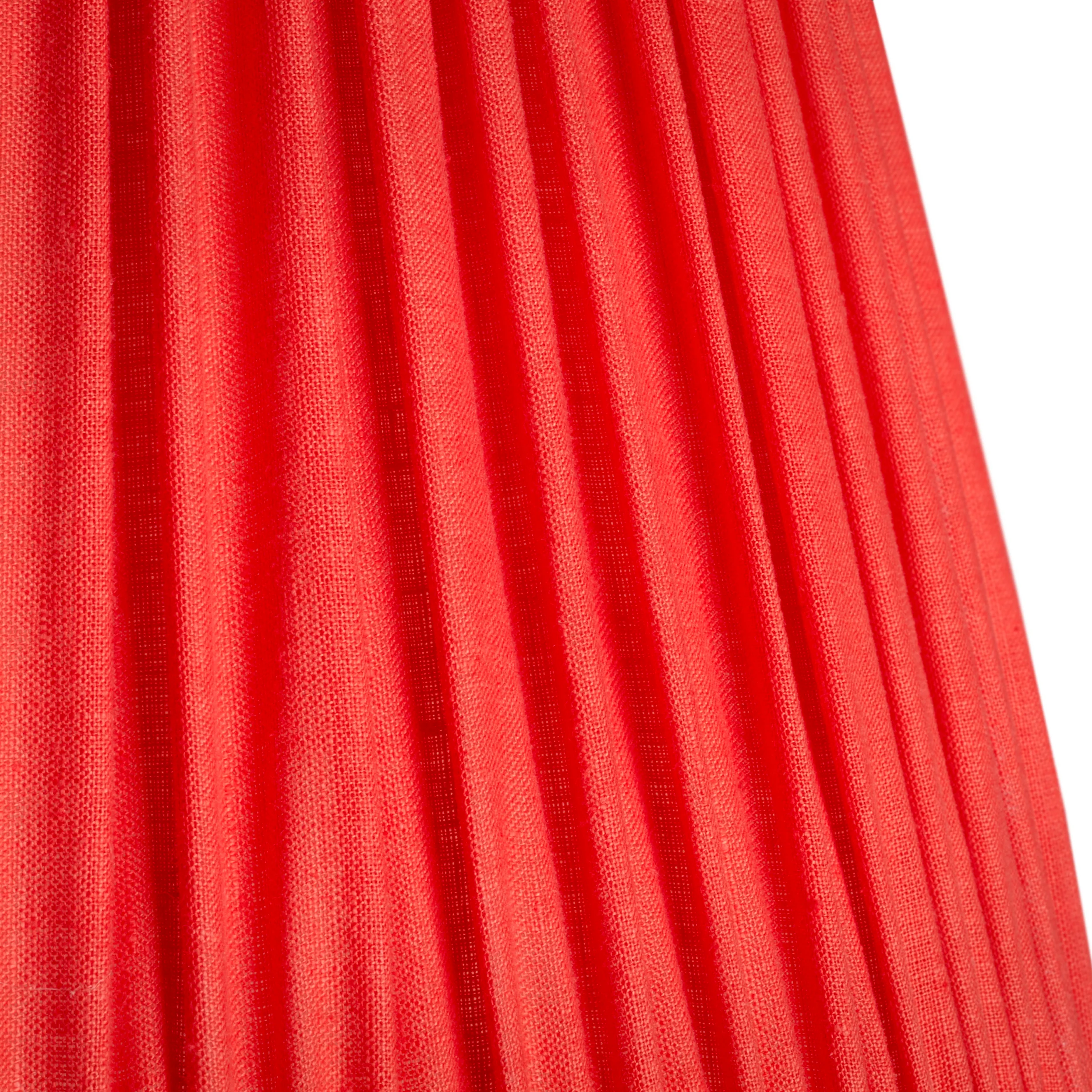 12 inch straight empire shade in flame stone washed linen