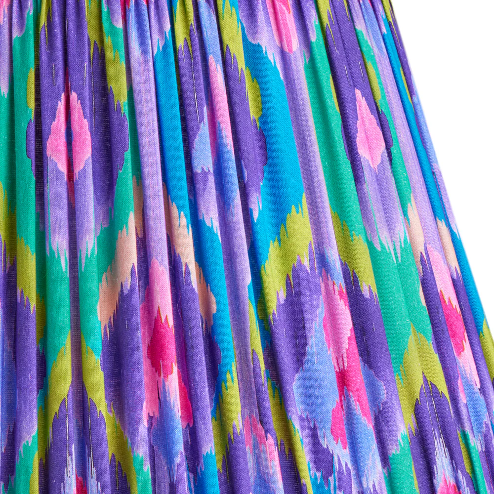 12 inch straight empire shade in purple mala ikat by Matthew Williamson