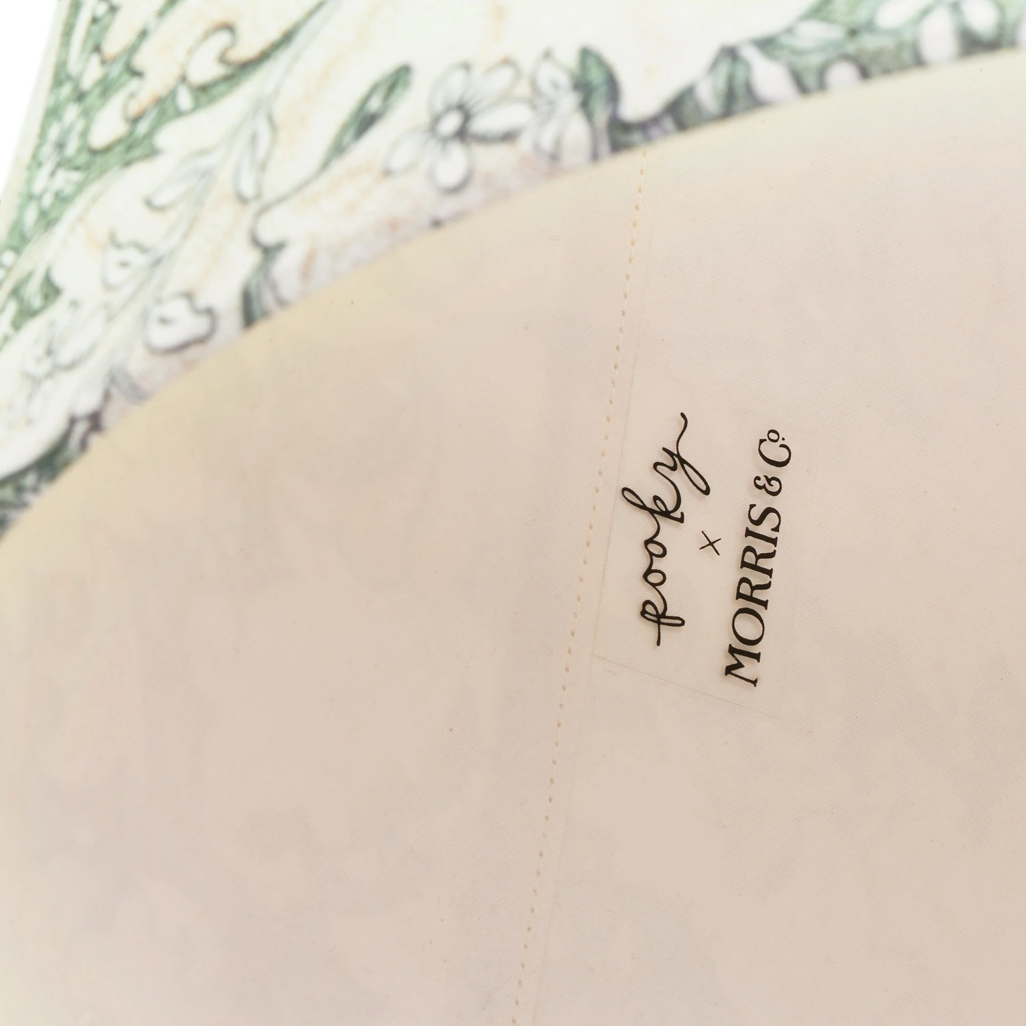 12 inch straight empire shade in thyme wallflower printed cotton by Morris & Co - Image 4