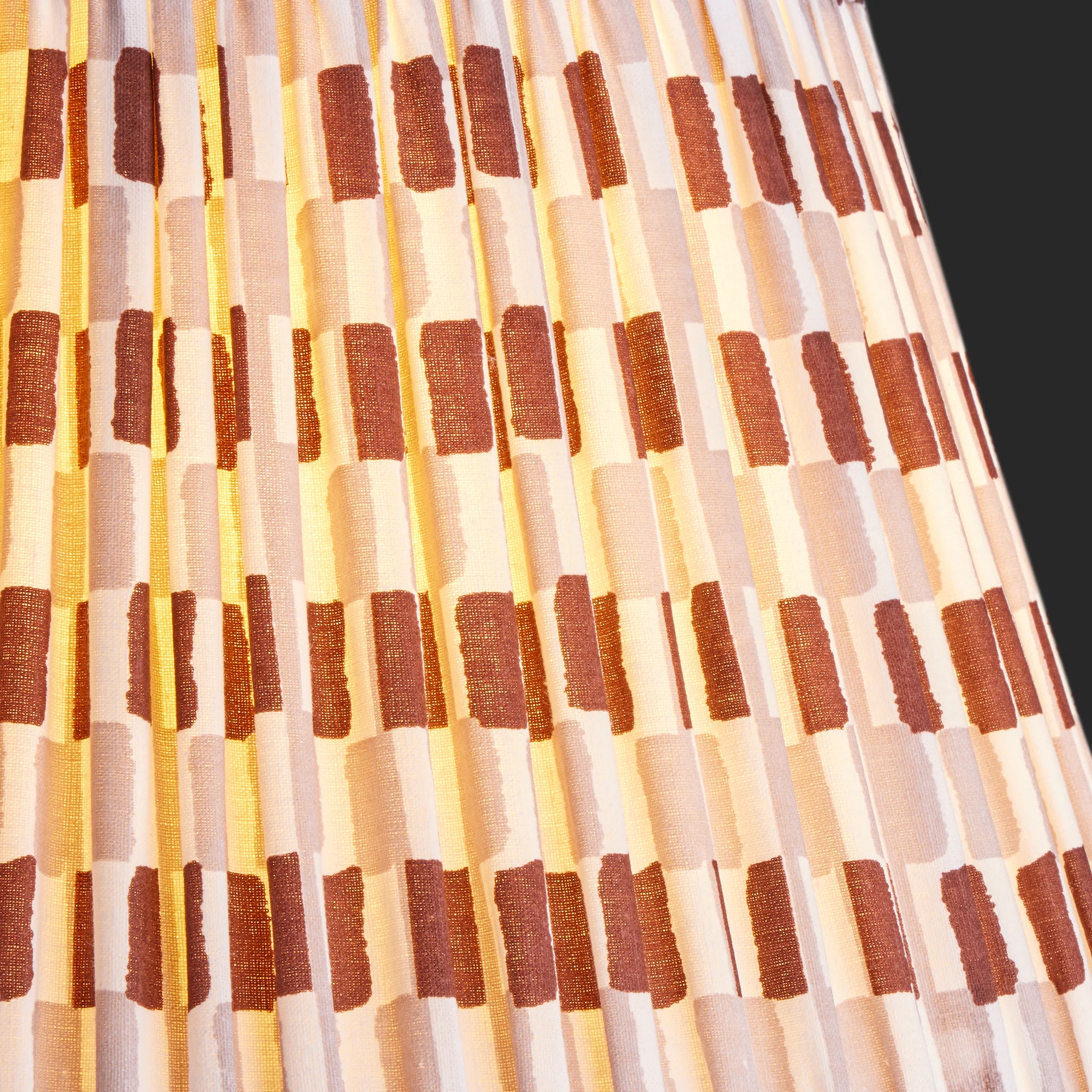 12 inch tall tapered shade for cordless lamps in Cappuccino Antonine by Novogratz - Image 5