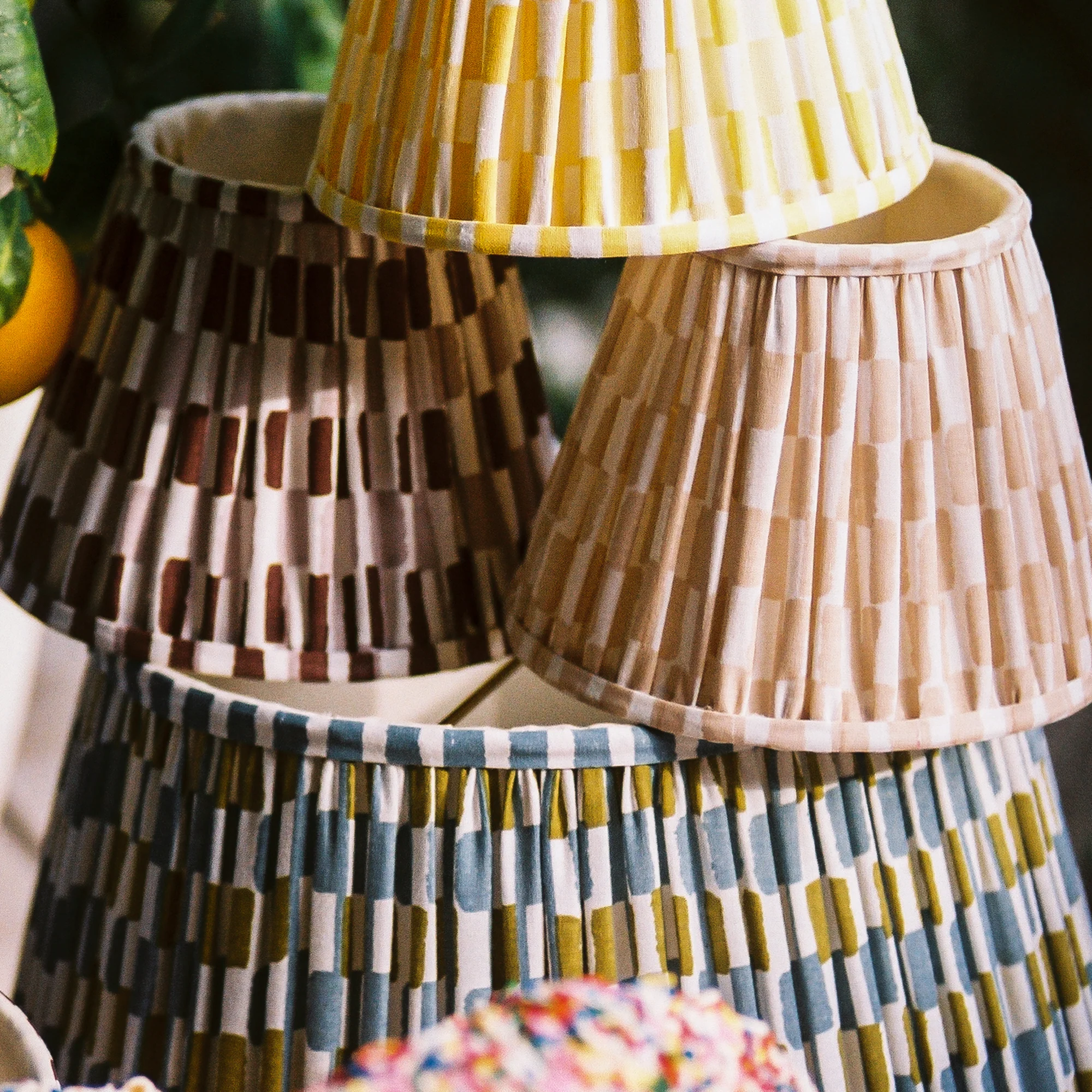 12 inch tall tapered shade for cordless lamps in Sunshine Antonine by Novogratz - Image 3