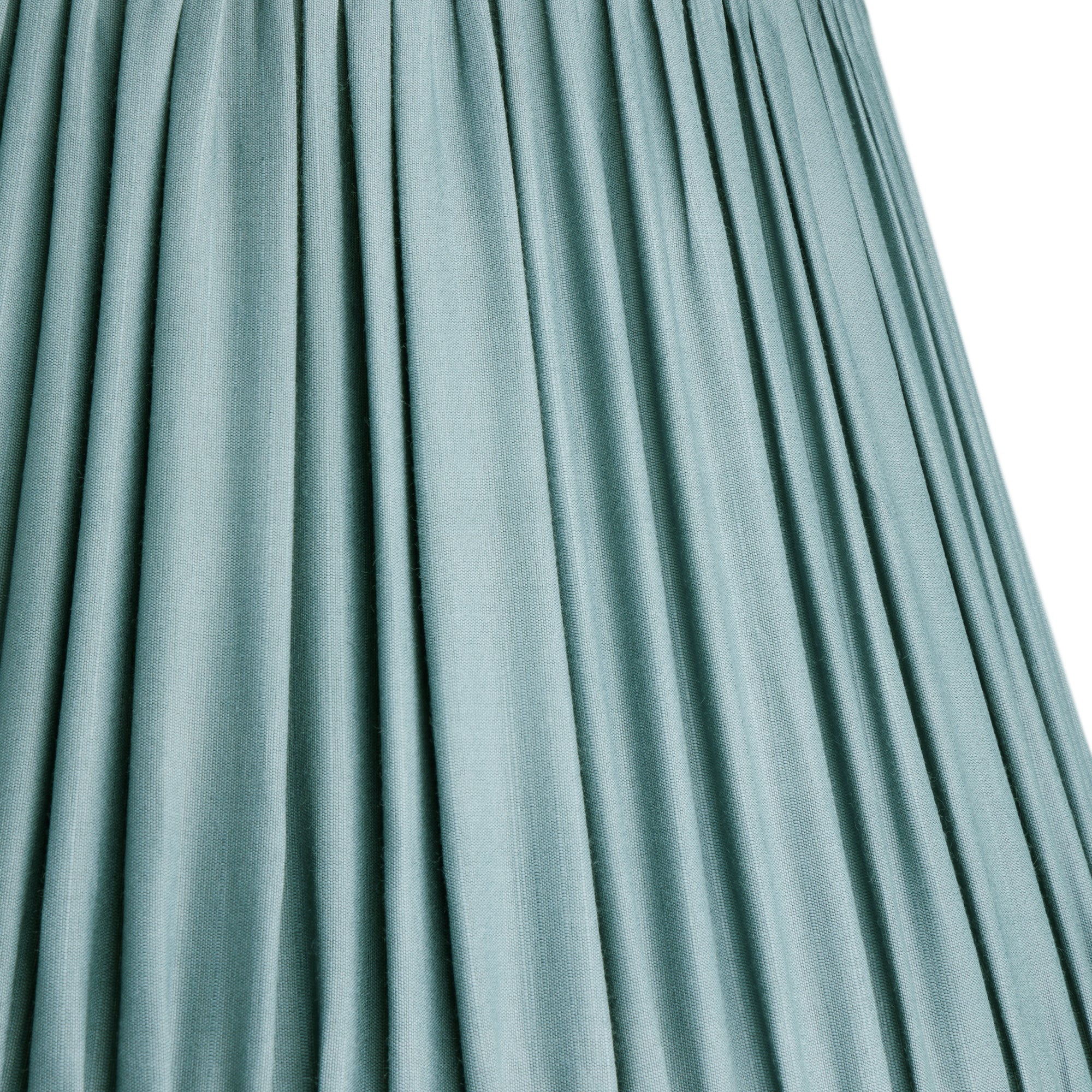 12 inch tall tapered shade in blue silk
