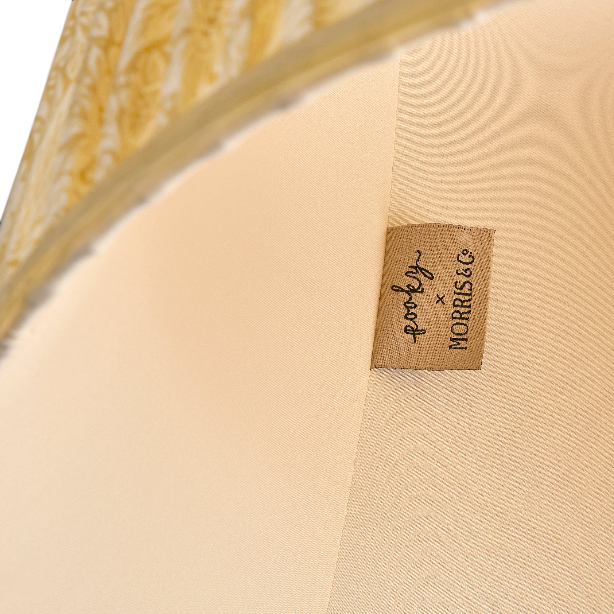 12 inch tall tapered shade in cowslip marigold linen by morris & co - Image 4