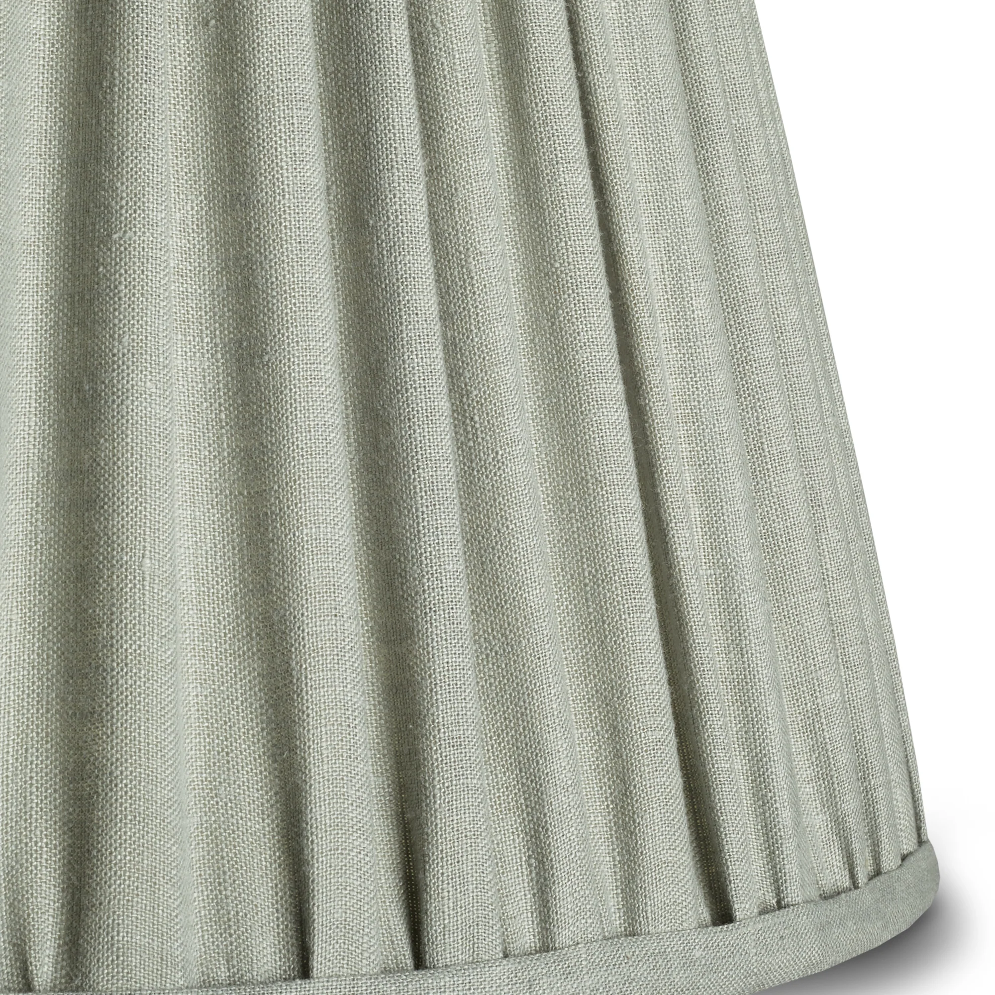 12 inch tall tapered shade in smog stone washed linen