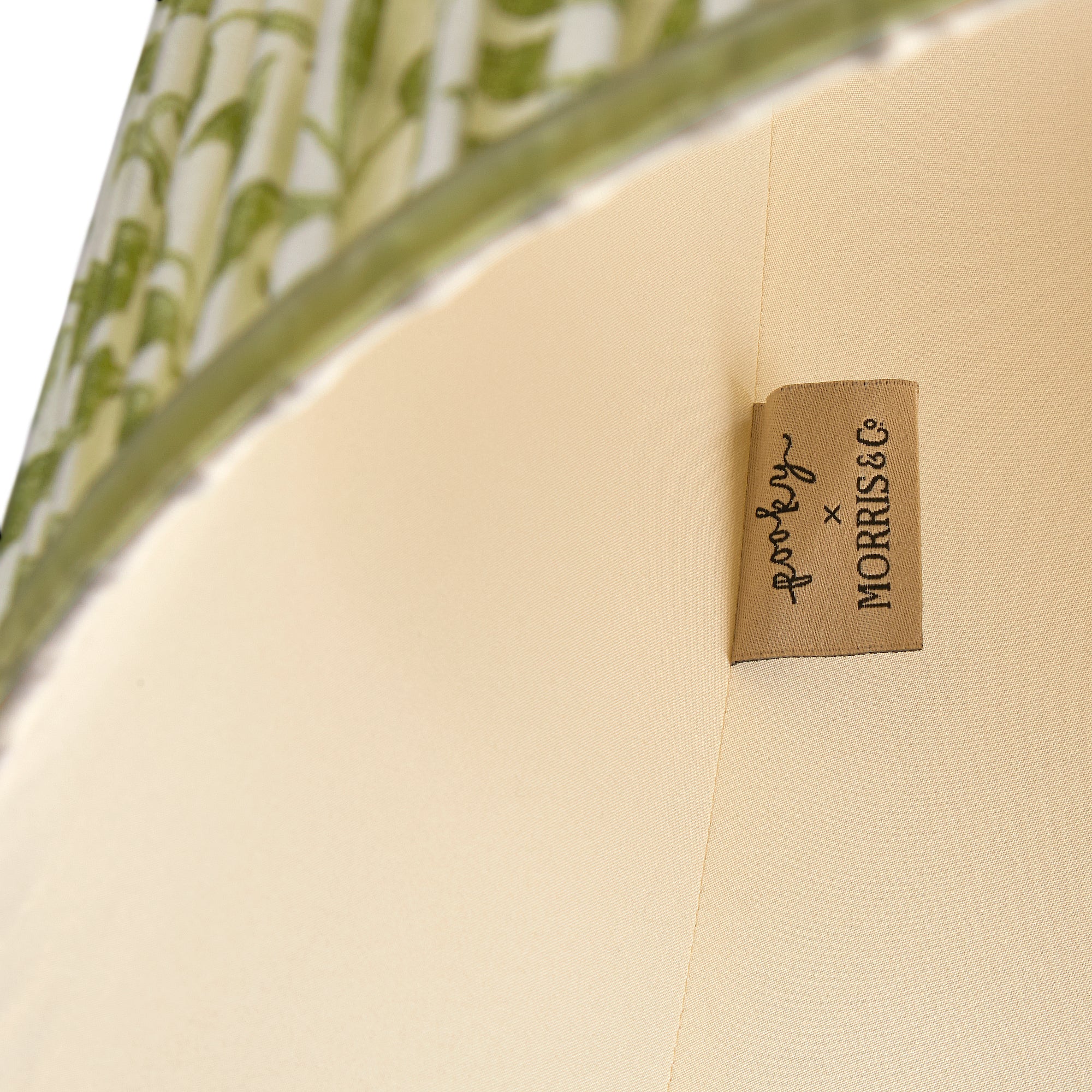 12 inch tall tapered shade in thyme rosehip linen by morris & co - Image 4