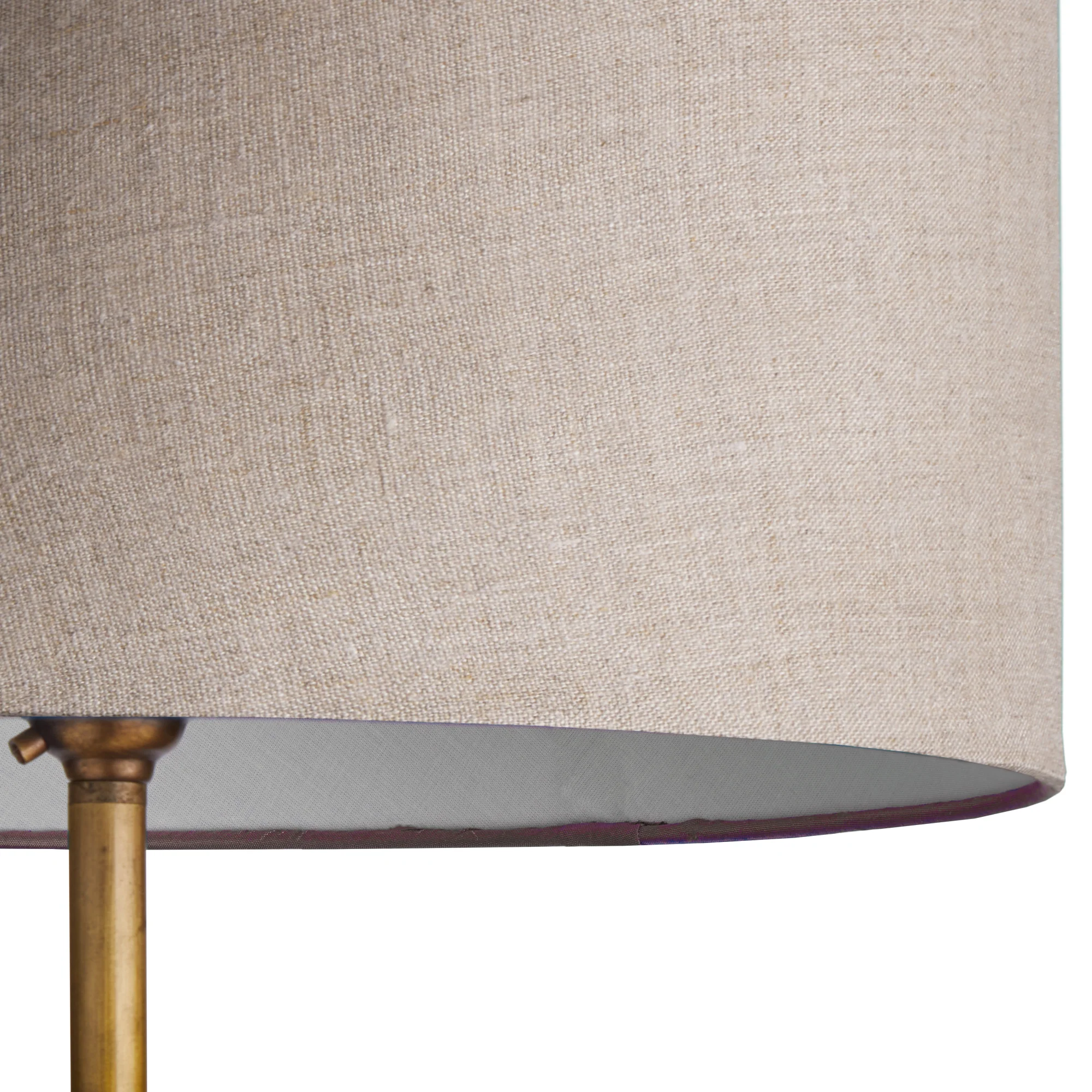 14 inch drum shade in natural linen - Image 2