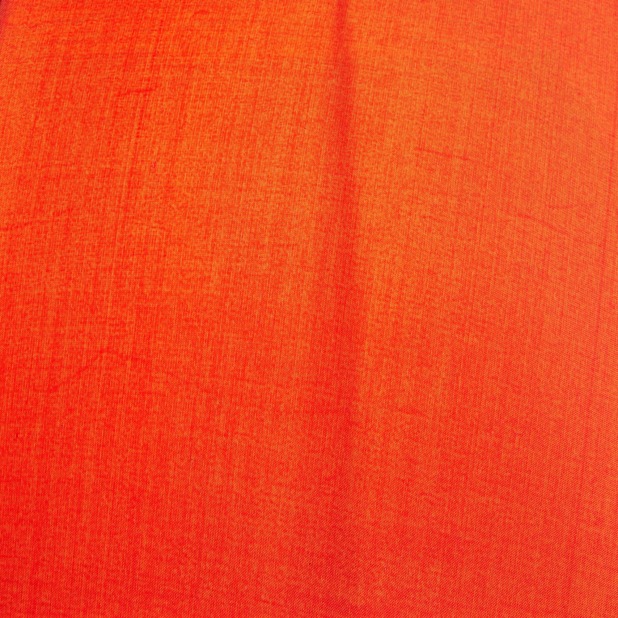 14 inch drum shade in saffron dupion silk - Image 2