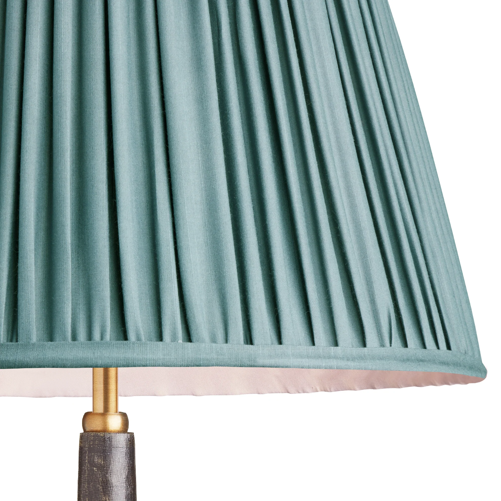 14 inch straight empire shade in blue silk - Image 2