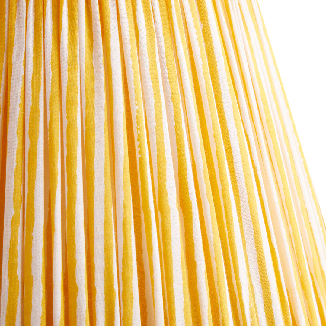 14 inch straight empire shade in calendula chalk stripes