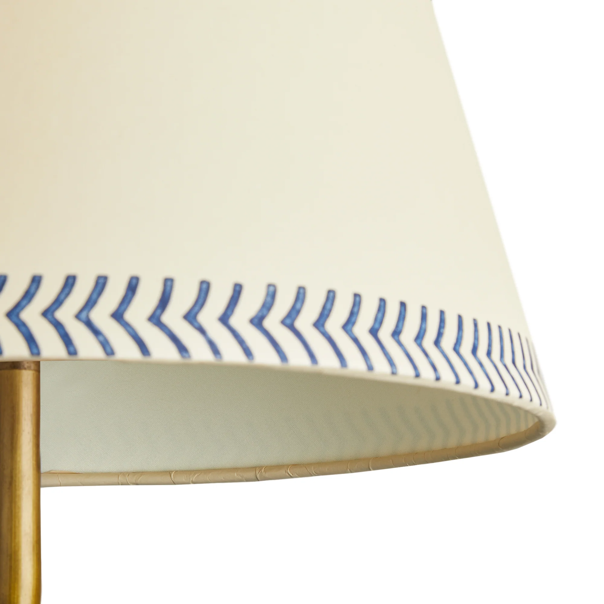 14 inch straight empire shade in ocean arrows hand painted card