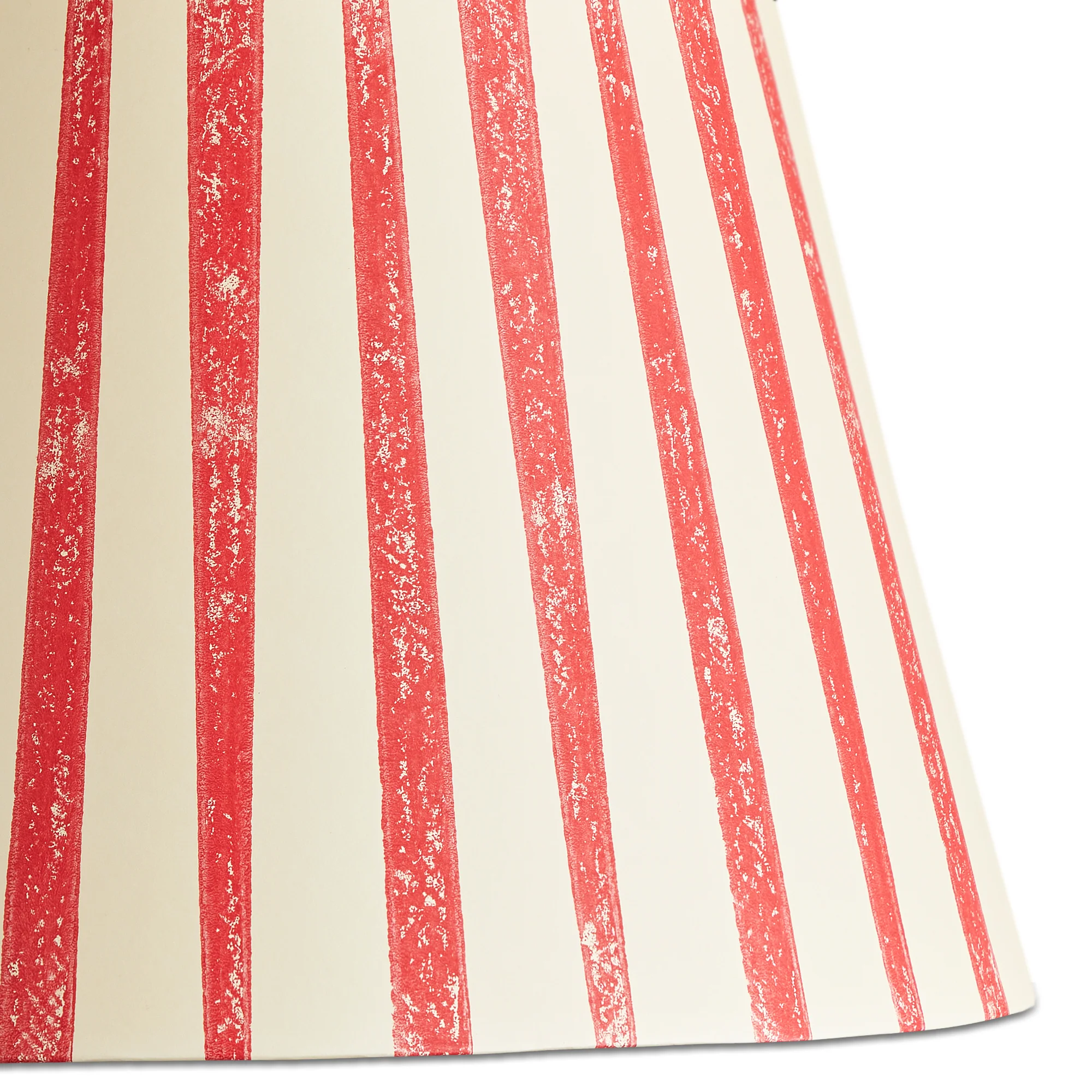 14 inch straight empire shade in scarlet tapers hand painted card