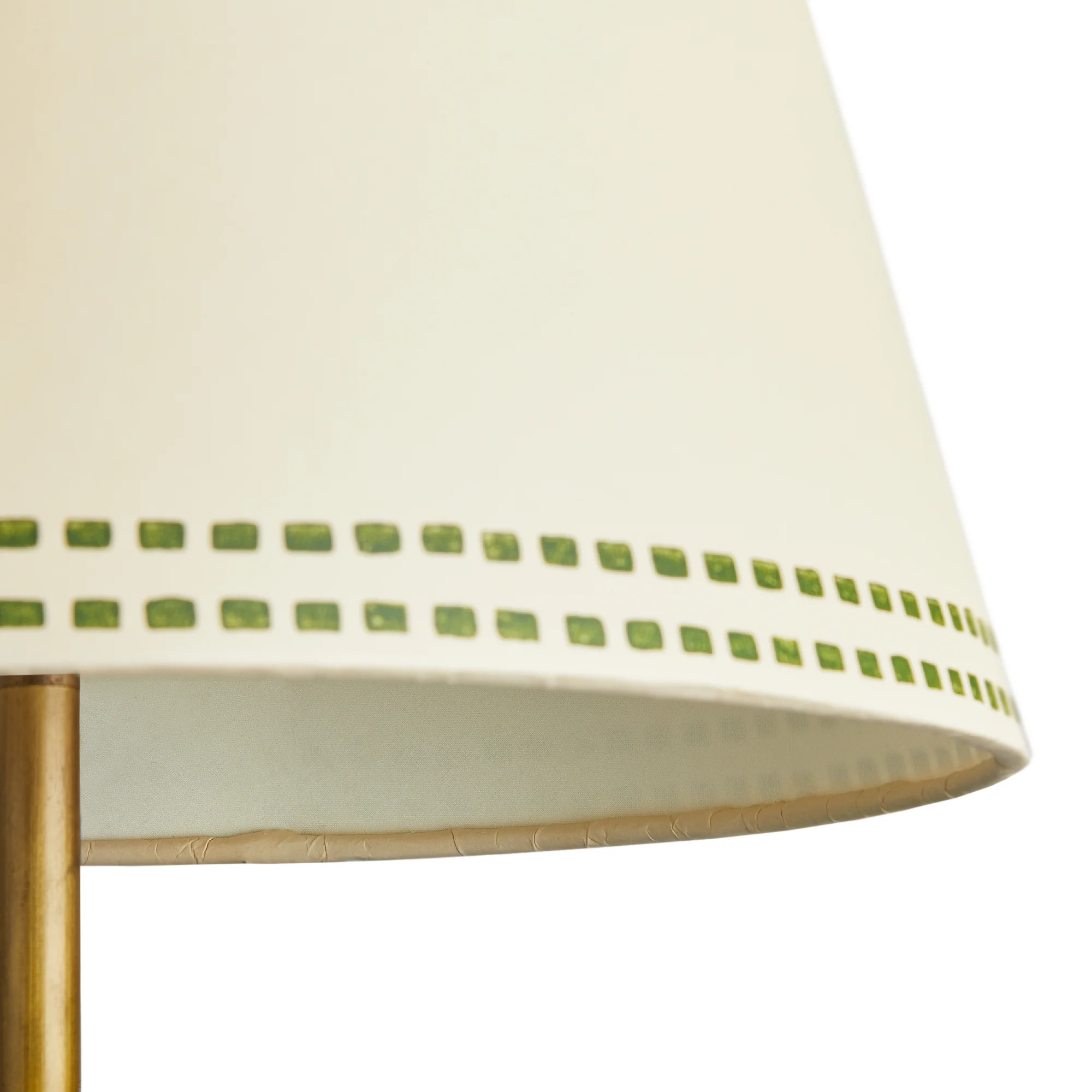 14 inch straight empire shade in verdant tracks hand painted card - Image 2