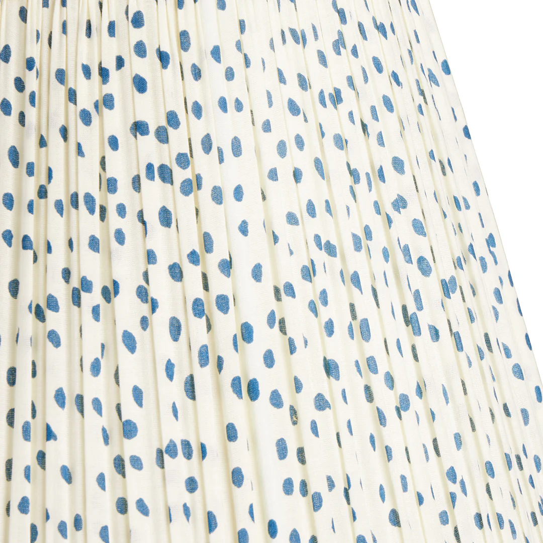 16 inch straight empire shade in blue dotty