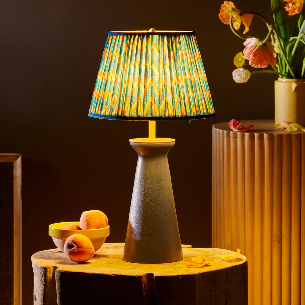 16 inch straight empire shade in blue herringbone by Matthew Williamson - Image 6