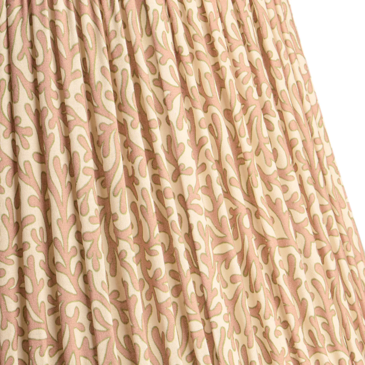 16 inch straight empire shade in blush Tuffley cotton by GP & J Baker