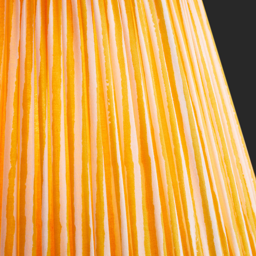 16 inch straight empire shade in calendula chalk stripes - Image 3