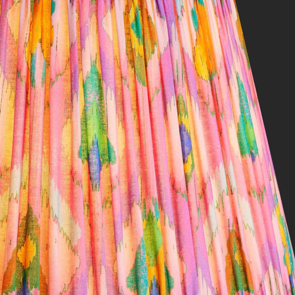 16 inch straight empire shade in pink mala ikat by Matthew Williamson - Image 3