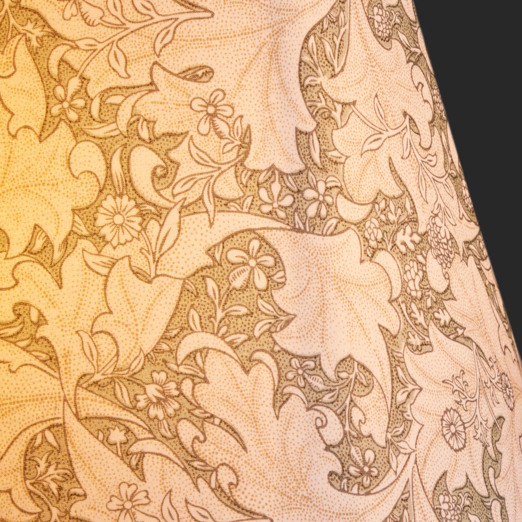 16 inch straight empire shade in thyme wallflower printed cotton by Morris & Co - Image 3