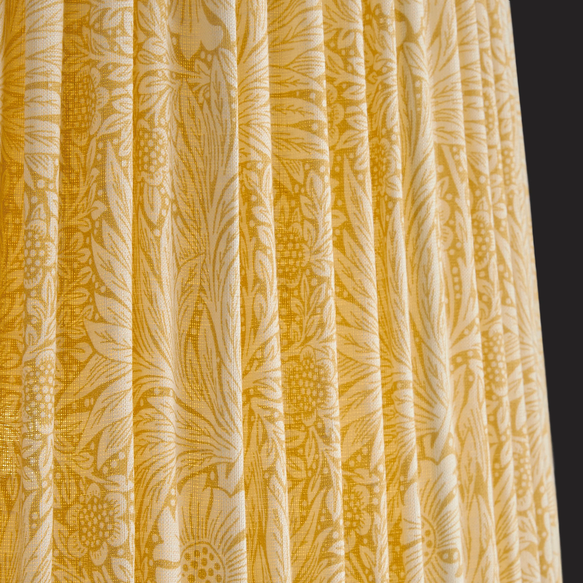 16 inch tall tapered shade in cowslip marigold linen by morris & co - Image 3