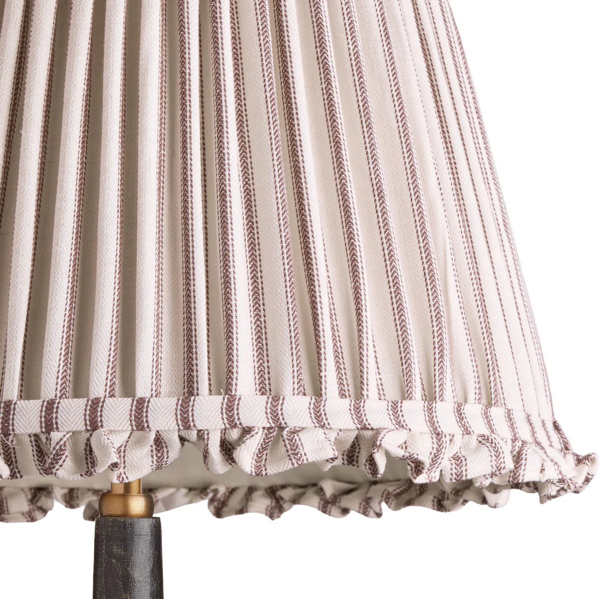 18 inch straight empire bloomer shade in rust ticking linen - Image 5