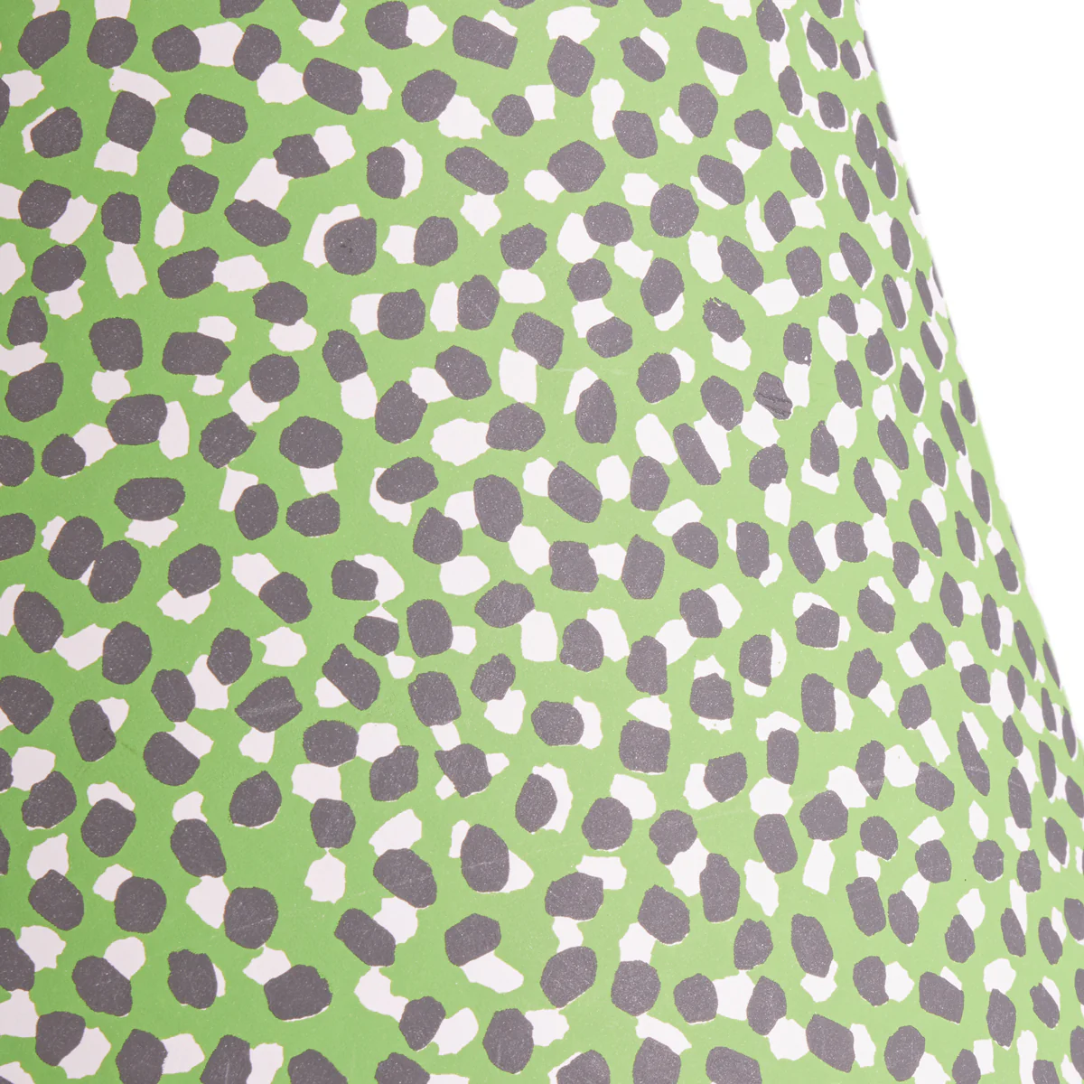 18 inch straight empire shade in emerald, black and white Polka Dot paper by GP & J Baker