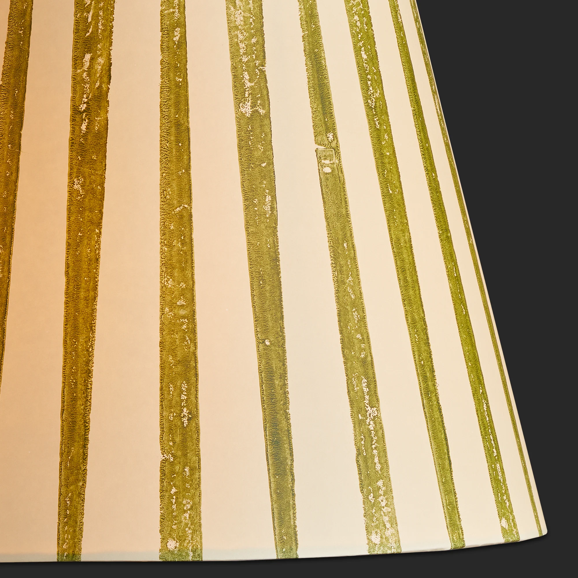 18 inch straight empire shade in verdant tapers hand painted card - Image 3