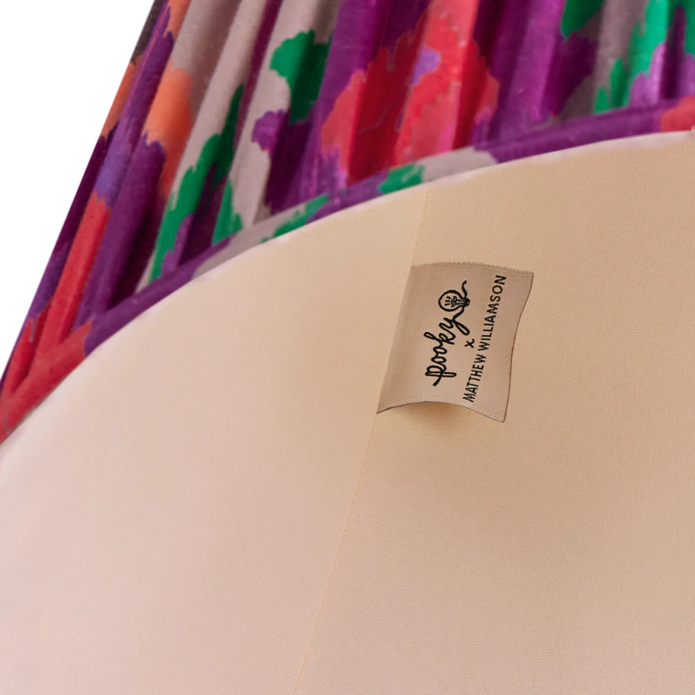 20 inch straight empire shade in magenta mala ikat by Matthew Williamson - Image 4
