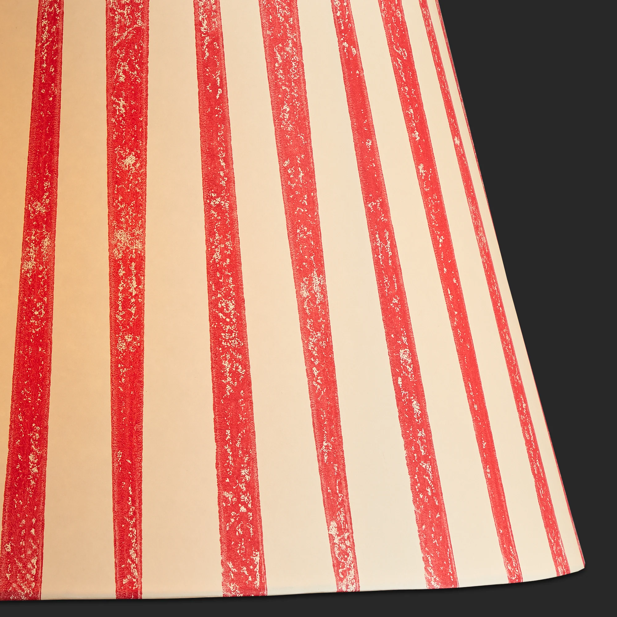 20 inch straight empire shade in scarlet tapers hand painted card - Image 3