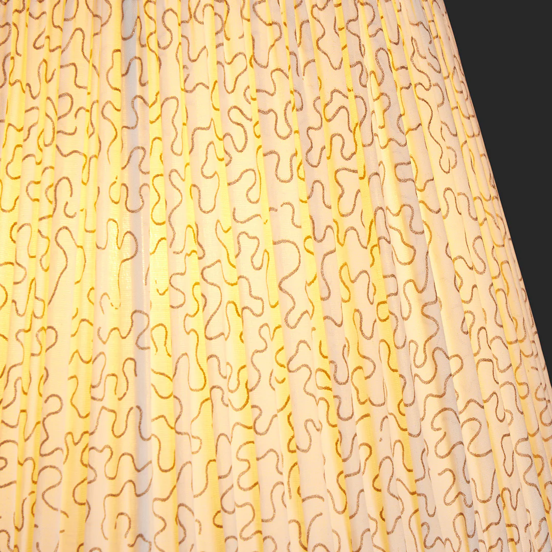 5.5 inch tall tapered clip on shade in Flashman Squiggles - Image 3