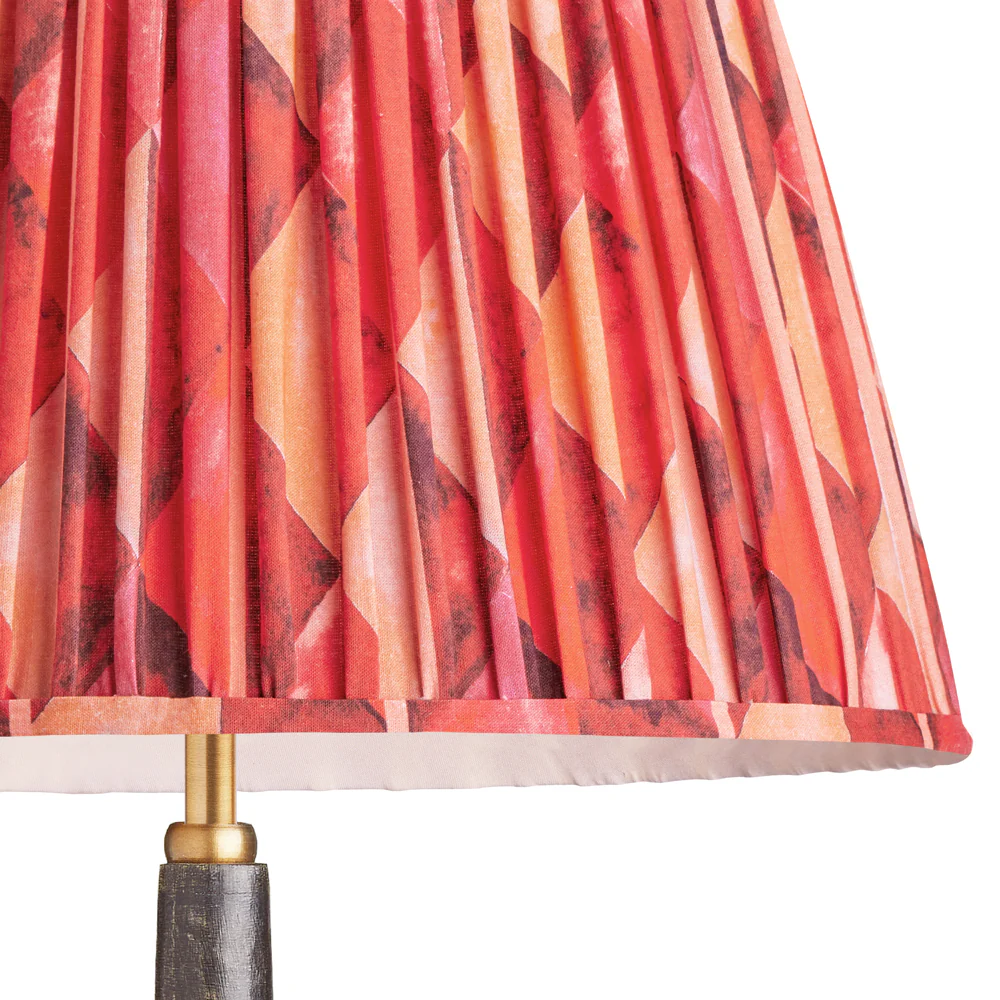 5.5 inch tall tapered clip on shade in red harlequin by Matthew Williamson - Image 2