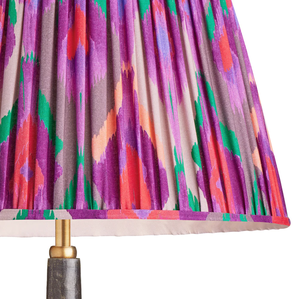 5.5 inch tall tapered shade for cordless lamps in magenta mala ikat by Matthew Williamson - Image 2