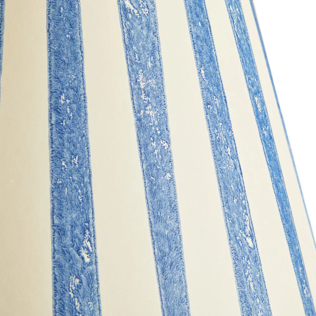 5.5 inch tall tapered shade for cordless lamps in ocean tapers hand painted card