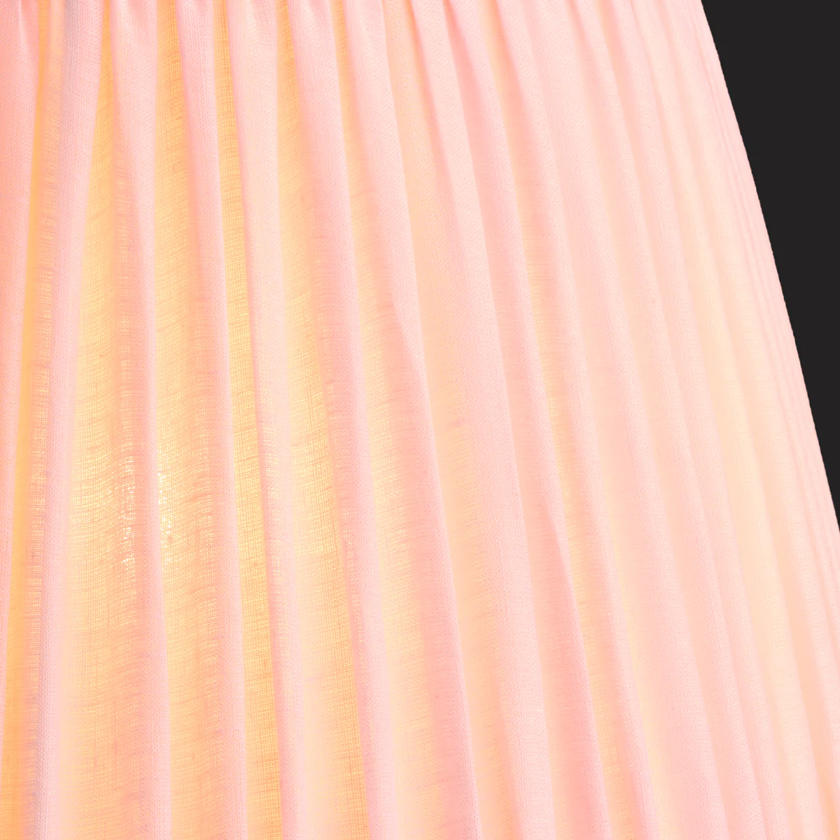 6 inch empire bloomer shade for cordless lamps in marshmallow linen - Image 3