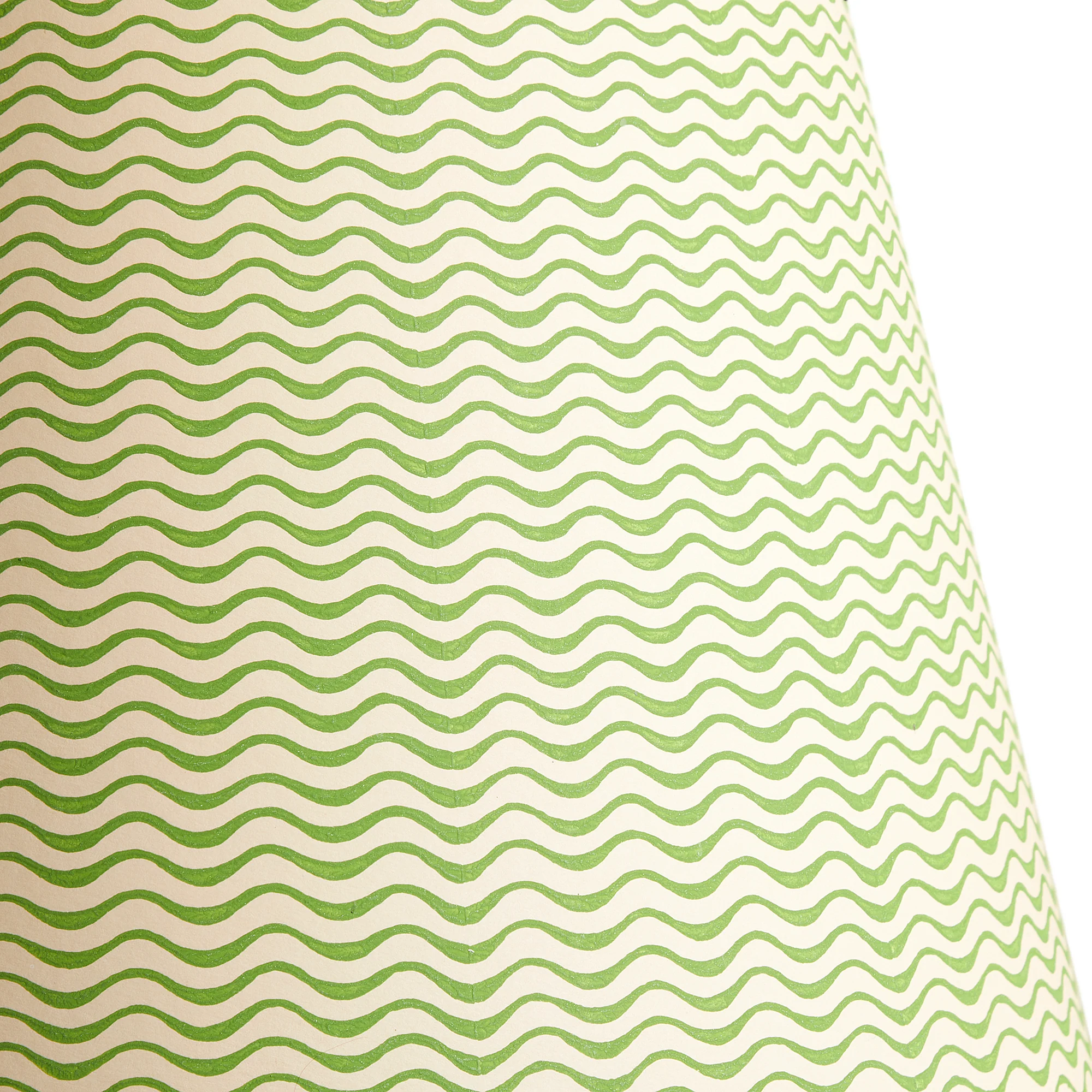 6 inch empire clip on shade in classic green ripples hand painted card