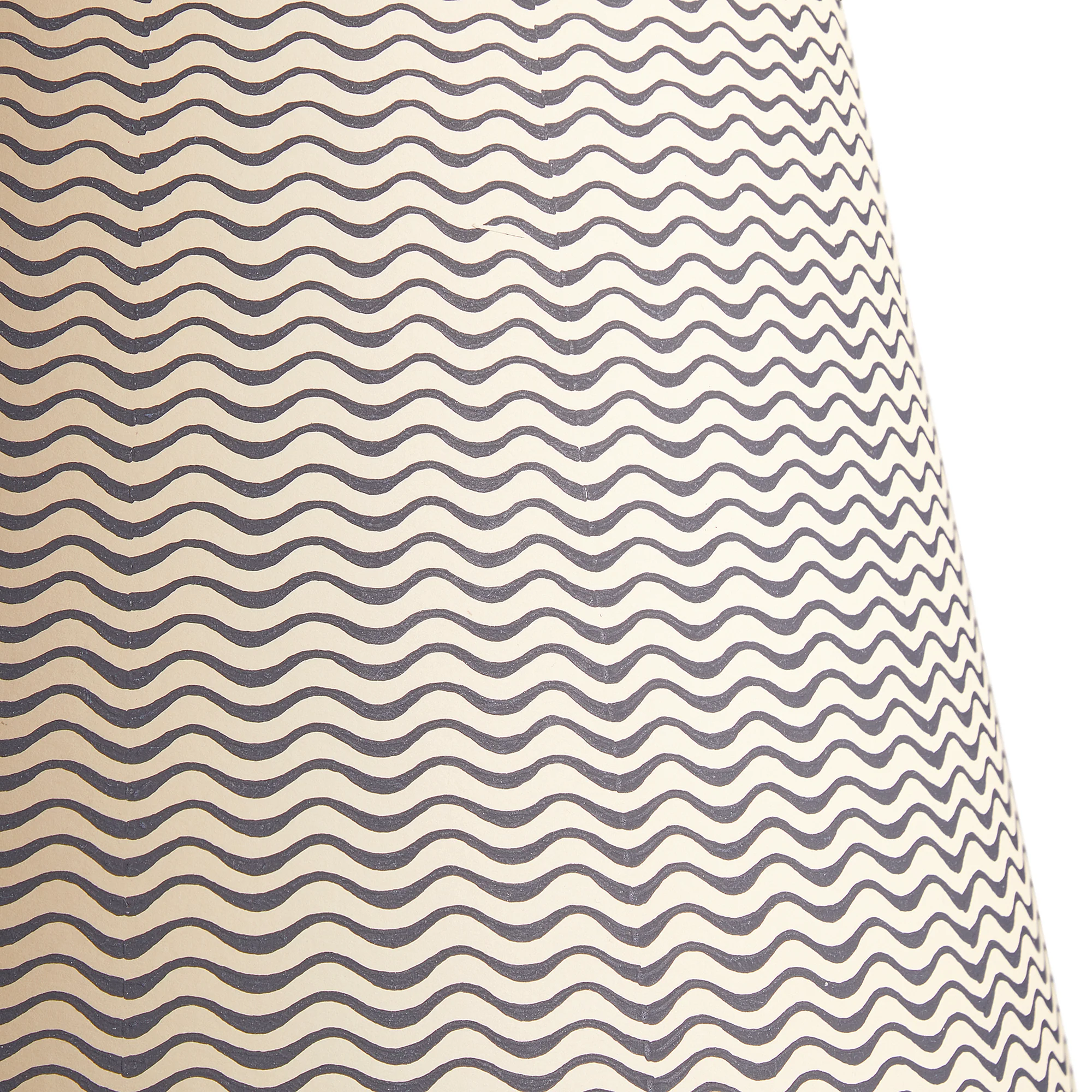 6 inch empire clip on shade in jet ripples hand painted card
