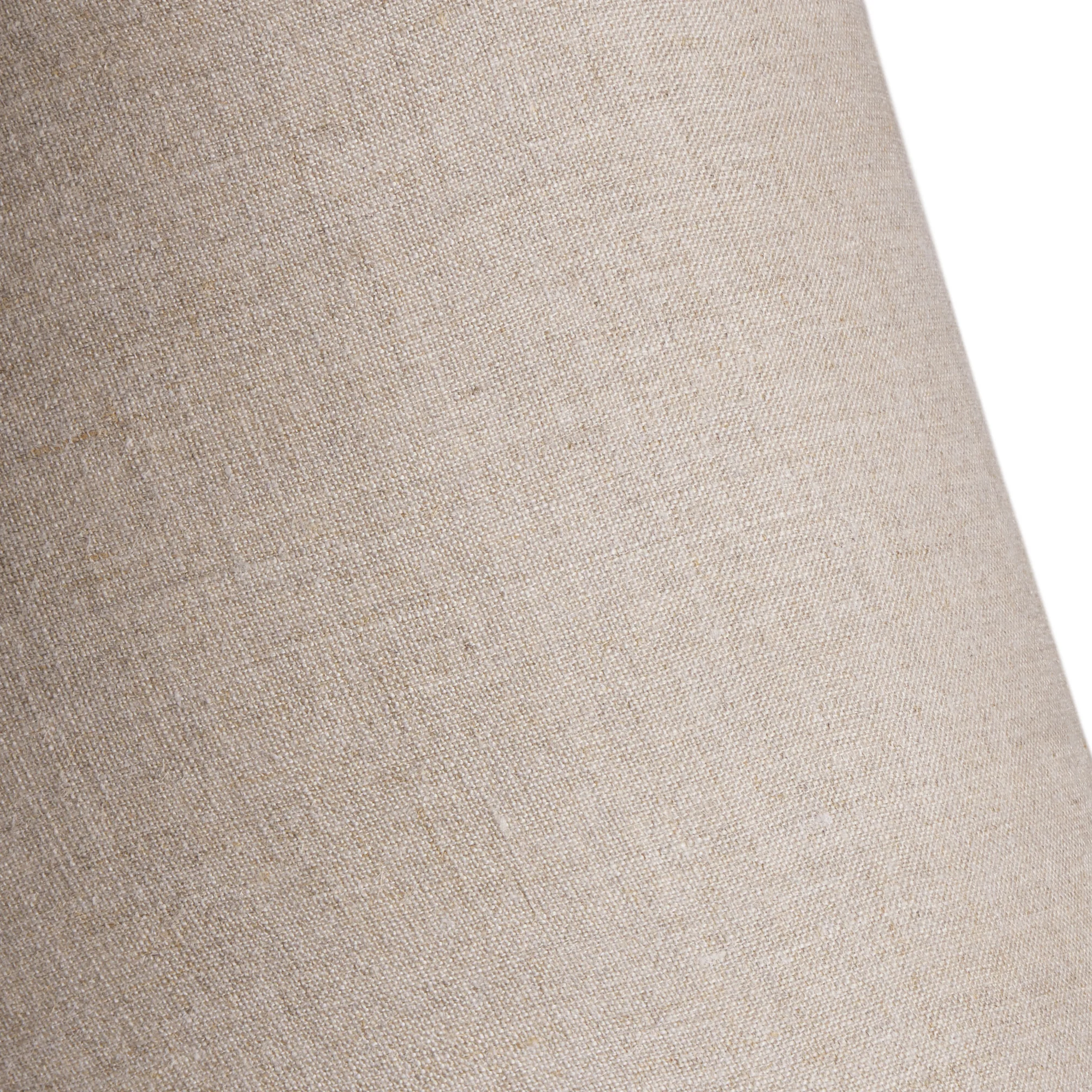 6 inch empire clip on shade in natural linen